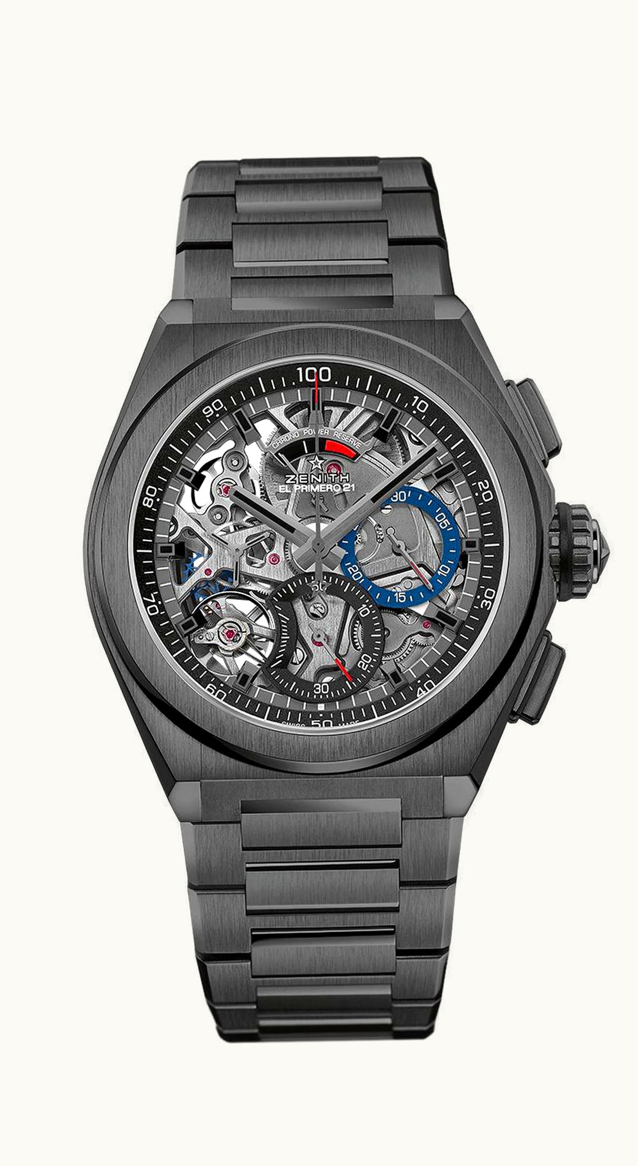 Zenith Defy El Primero 21 Black Ceramic / Skeleton / Bracelet