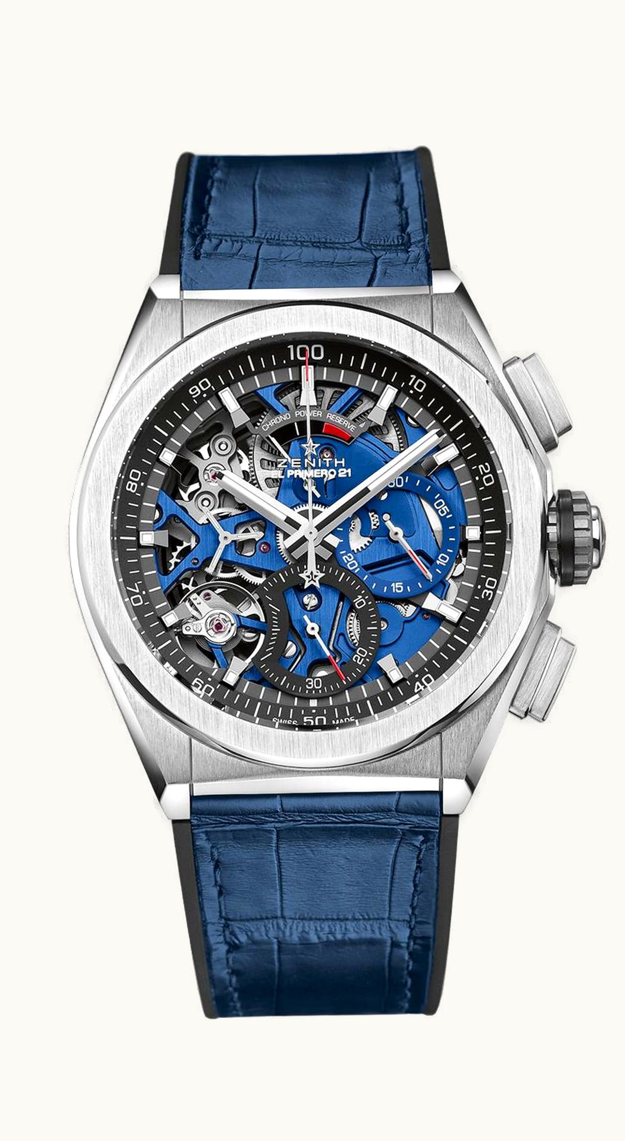 Zenith Defy El Primero 21 Titanium / Skeleton / Alligator