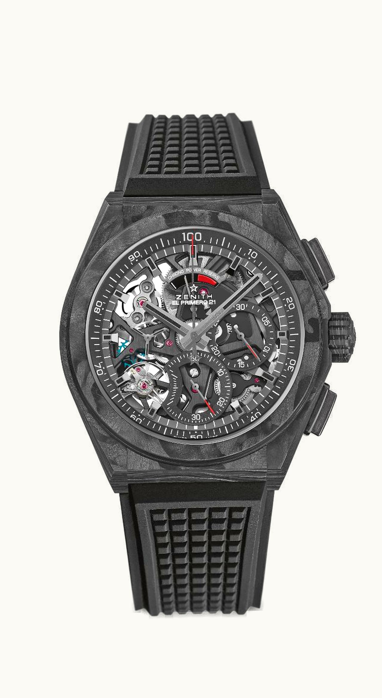 Zenith Defy El Primero 21 Full Carbon / Skeleton / Rubber