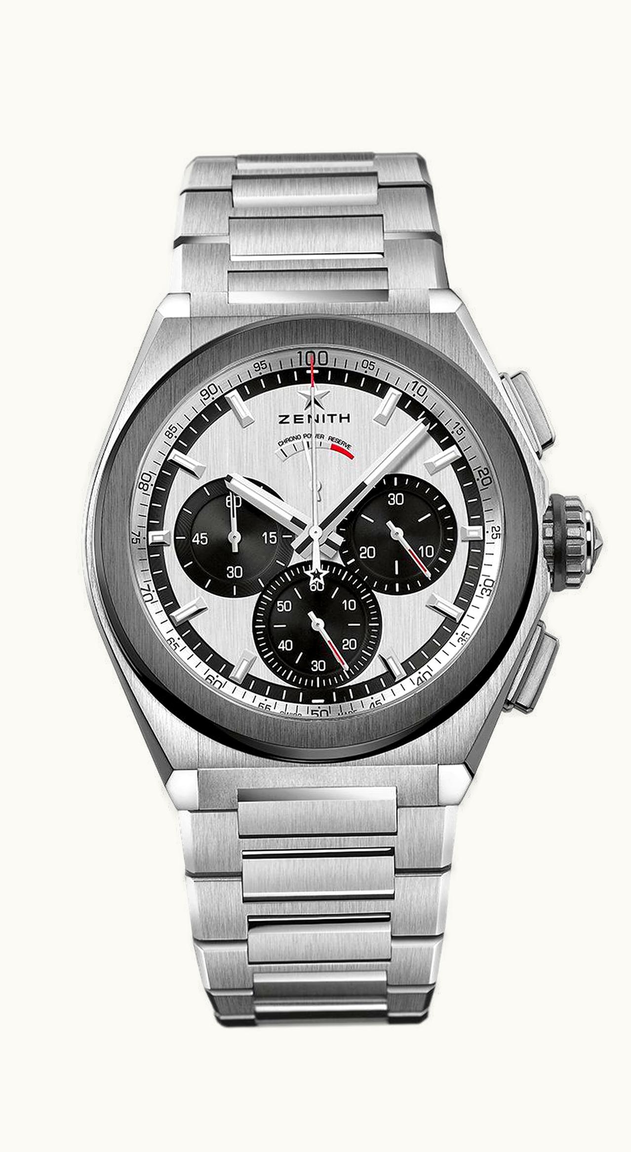 Zenith Defy El Primero 21 Titanium / Ceramic / Silver Panda / Bracelet