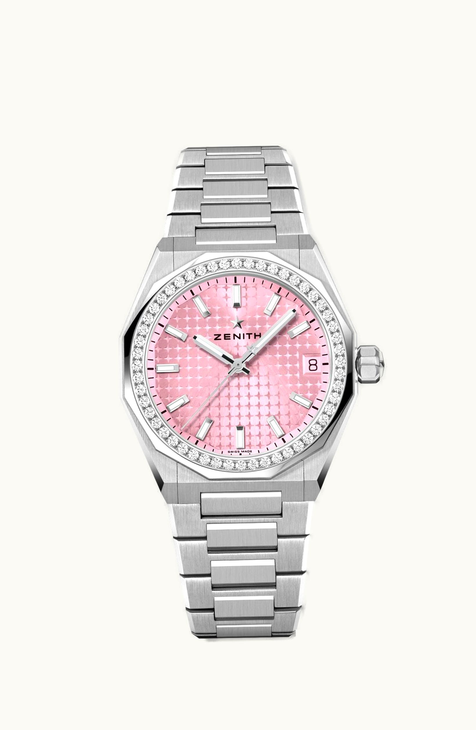Zenith Defy Skyline 36 Stainless Steel - Diamond / Pink