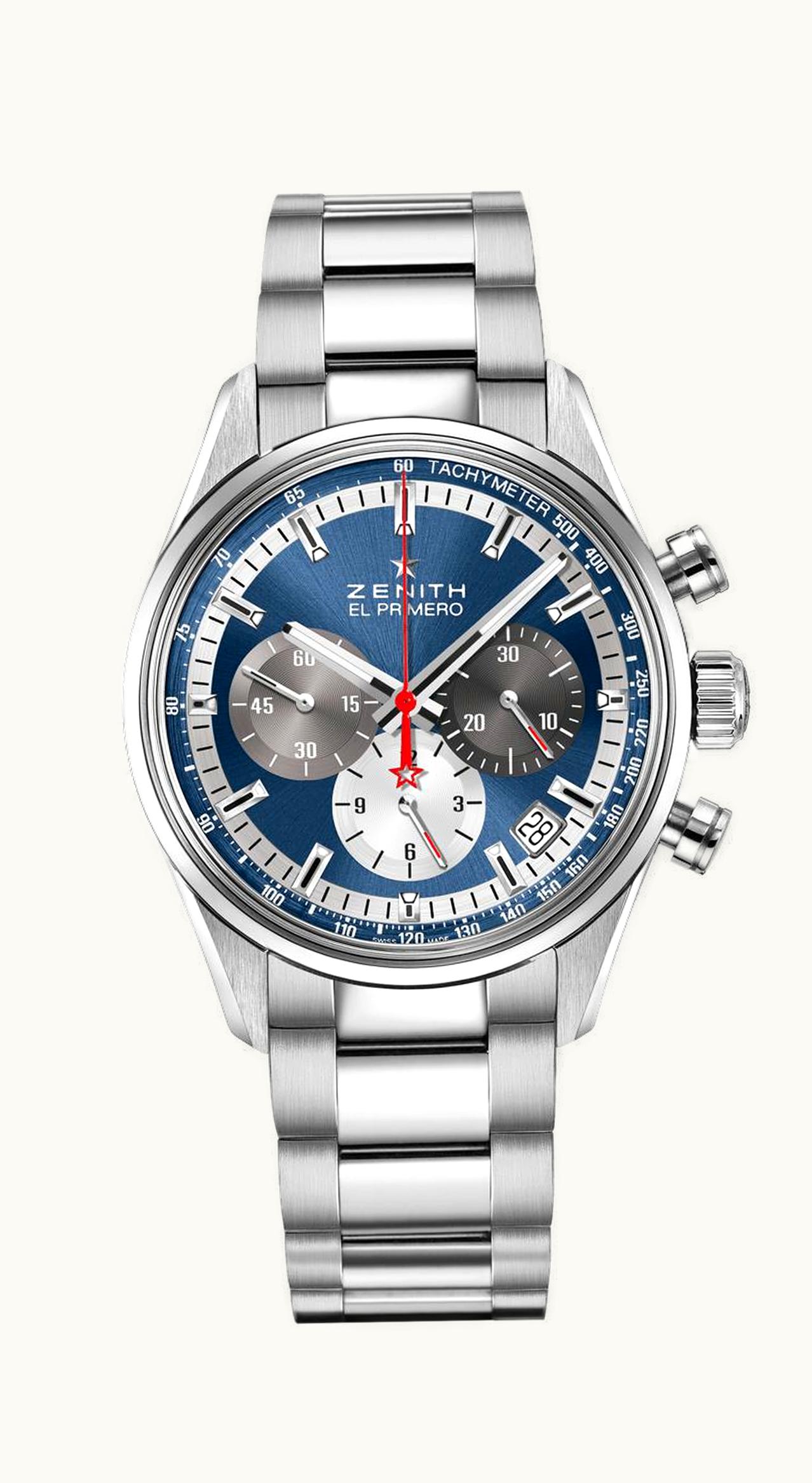 Zenith El Primero Chronomaster 38 Stainless Steel / Blue / Bracelet