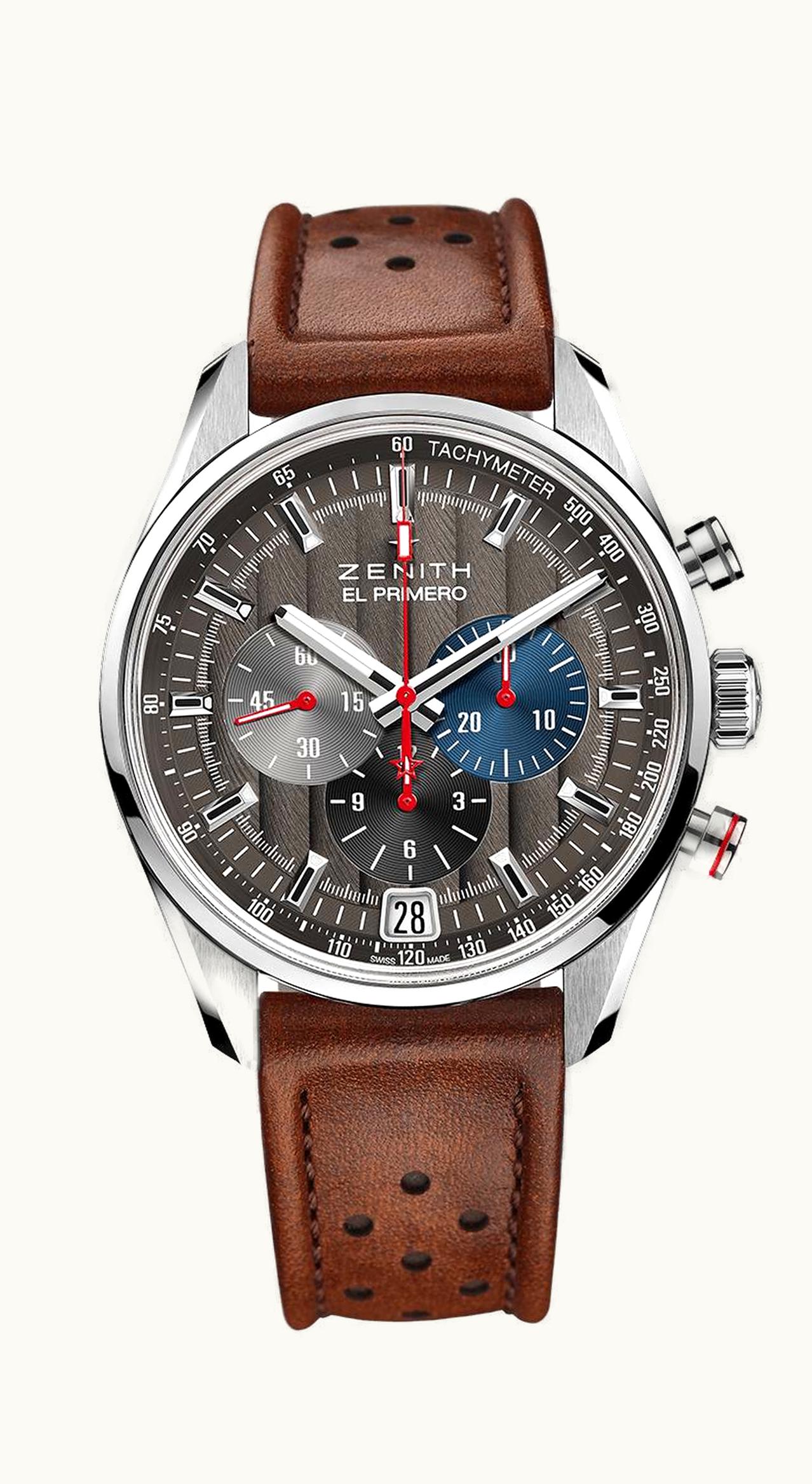 Zenith El Primero Chronomaster 42 Stainless Steel / Anthracite / Strap / Classic Cars