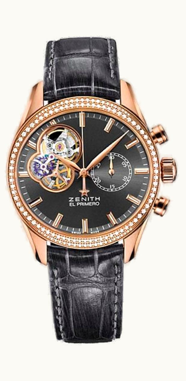 Zenith El Primero Chronomaster Lady 38 Rose Gold / Slate / Alligator