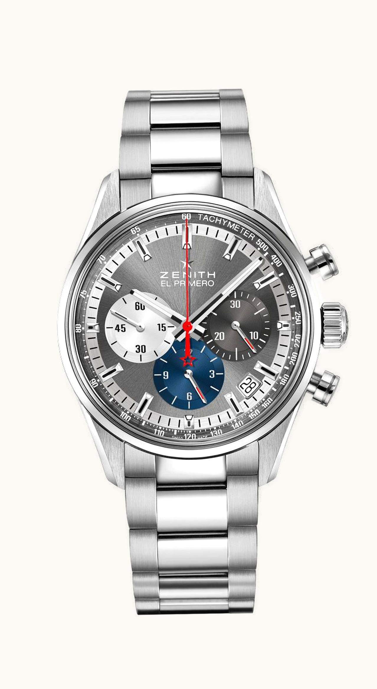 Zenith El Primero Chronomaster 38 Stainless Steel / Slate / Bracelet