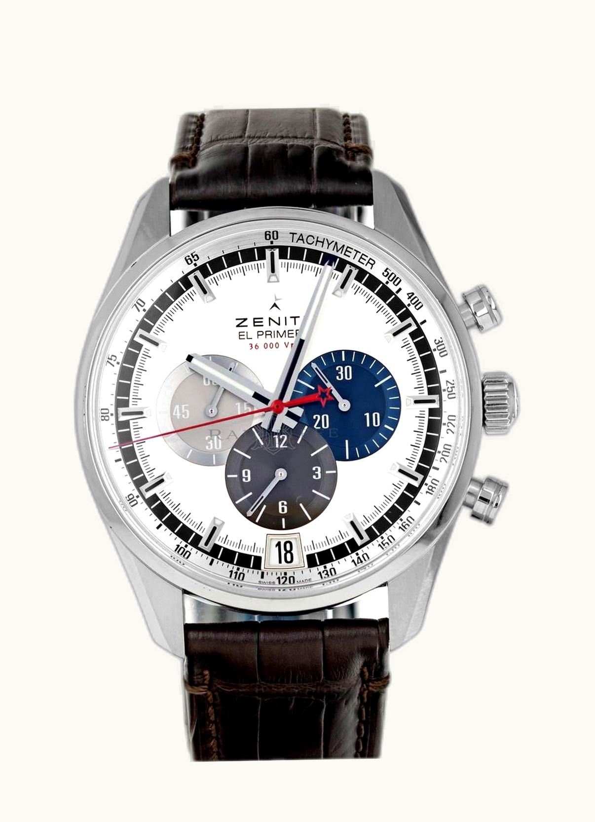 Zenith El Primero Chronomaster 42 Stainless Steel / Silver / Alligator