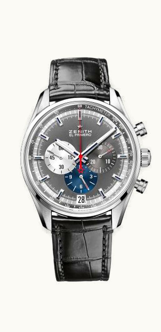 Zenith El Primero Chronomaster 42 Stainless Steel / Anthracite / Calf / Classic Cars