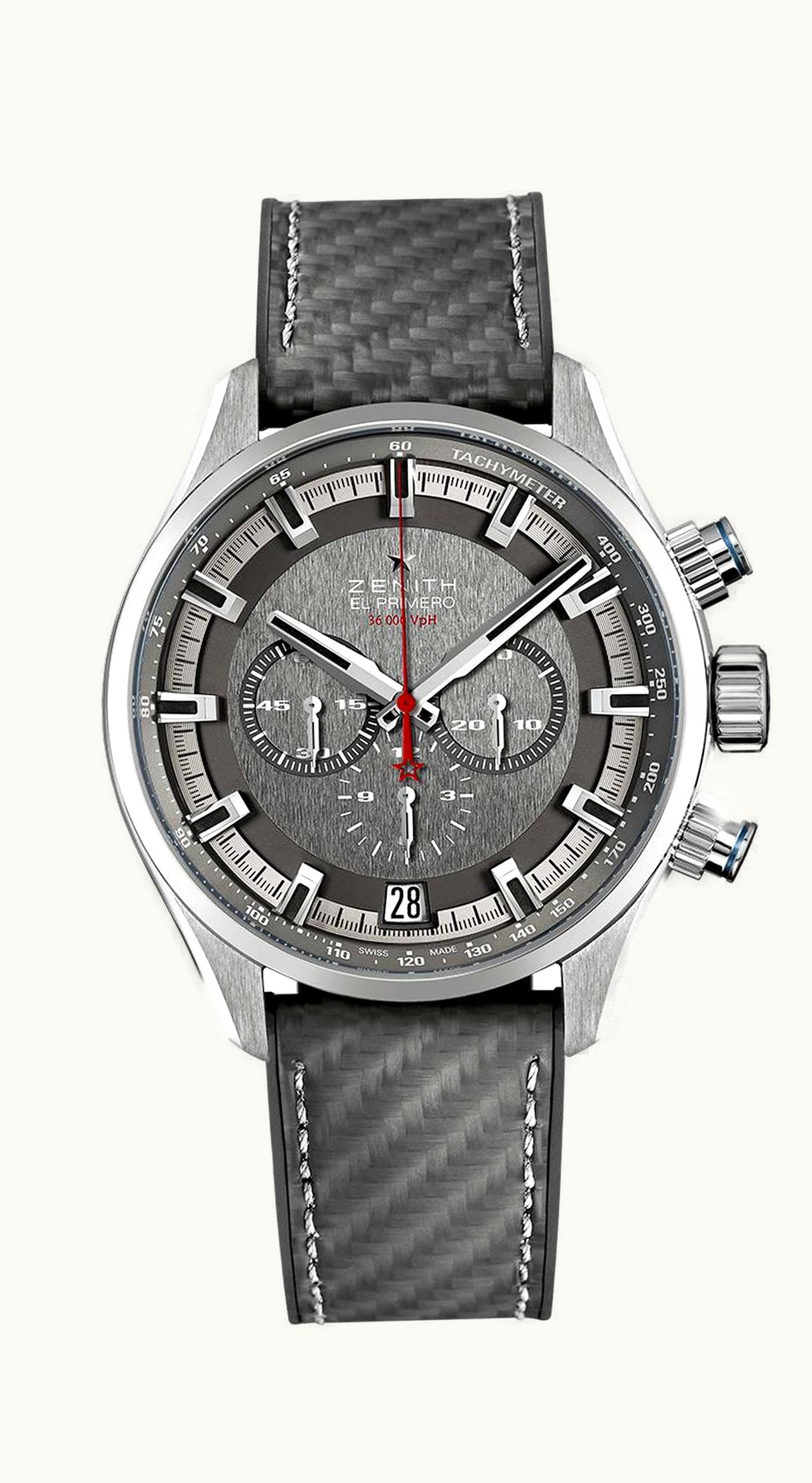 Zenith El Primero Sport Land Rover Bar Team Edition Stainless Steel / Slate / Rubber