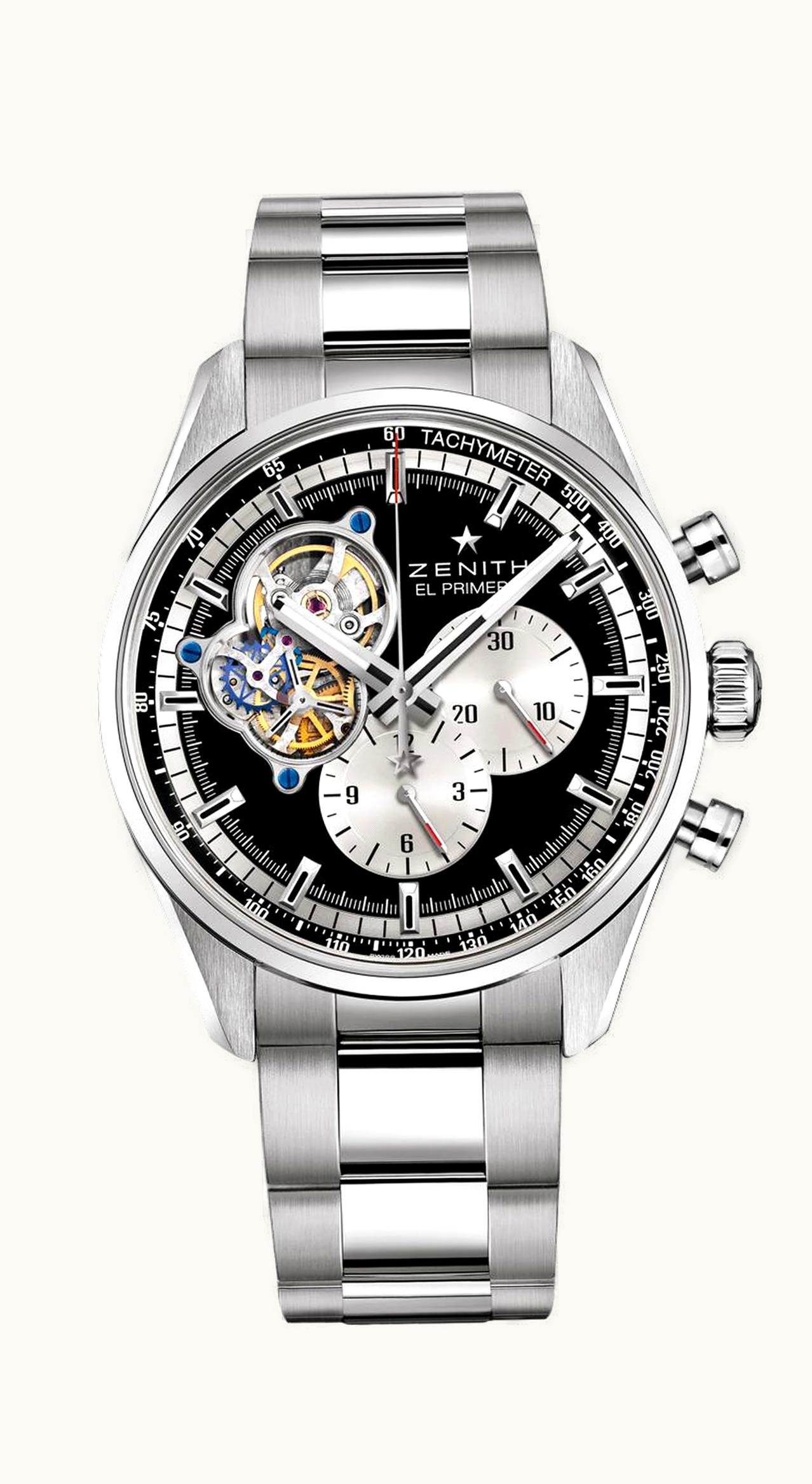 Zenith El Primero Chronomaster Open Stainless Steel / Black / Bracelet