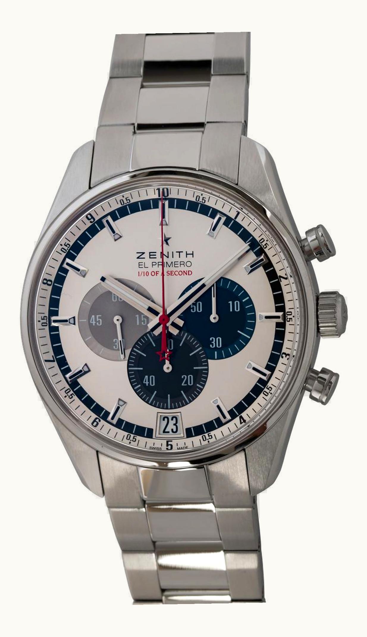 Zenith El Primero Striking 10th Stainless Steel / Silver / BRacelet