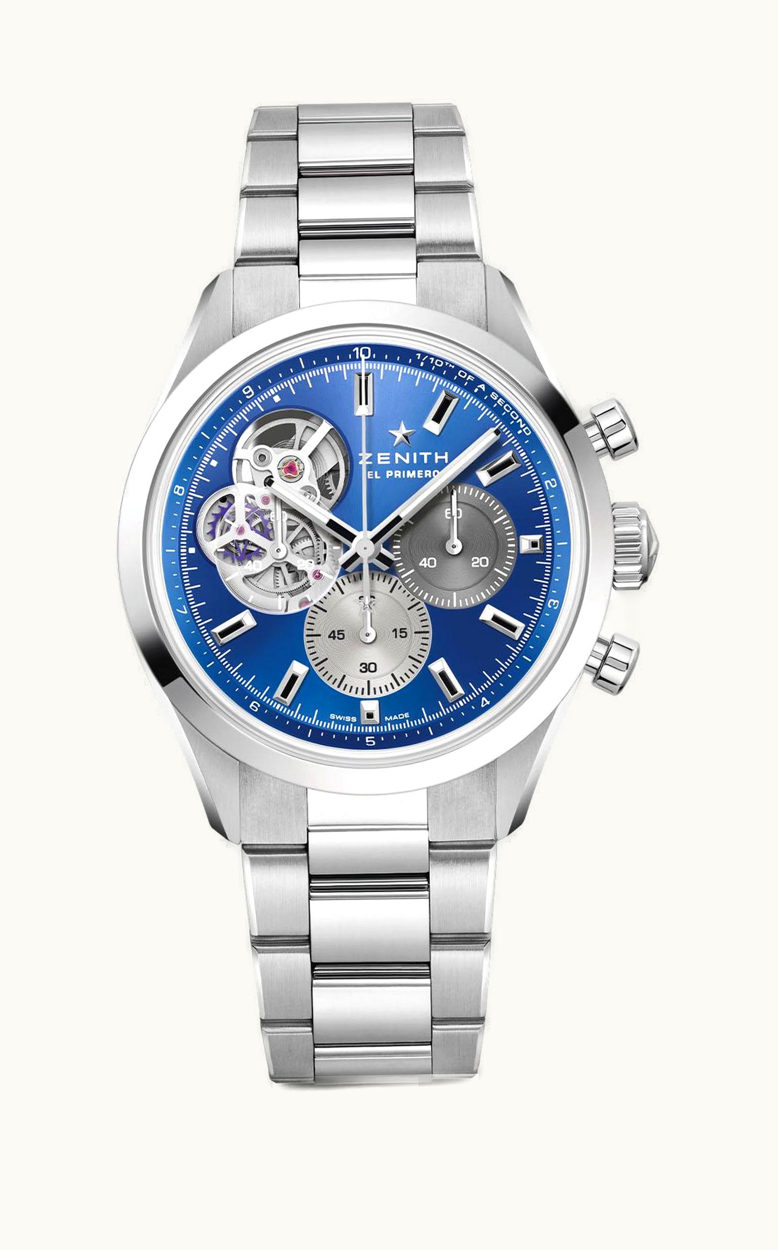 Zenith Chronomaster Open Stainless Steel / Blue / Boutique Edition