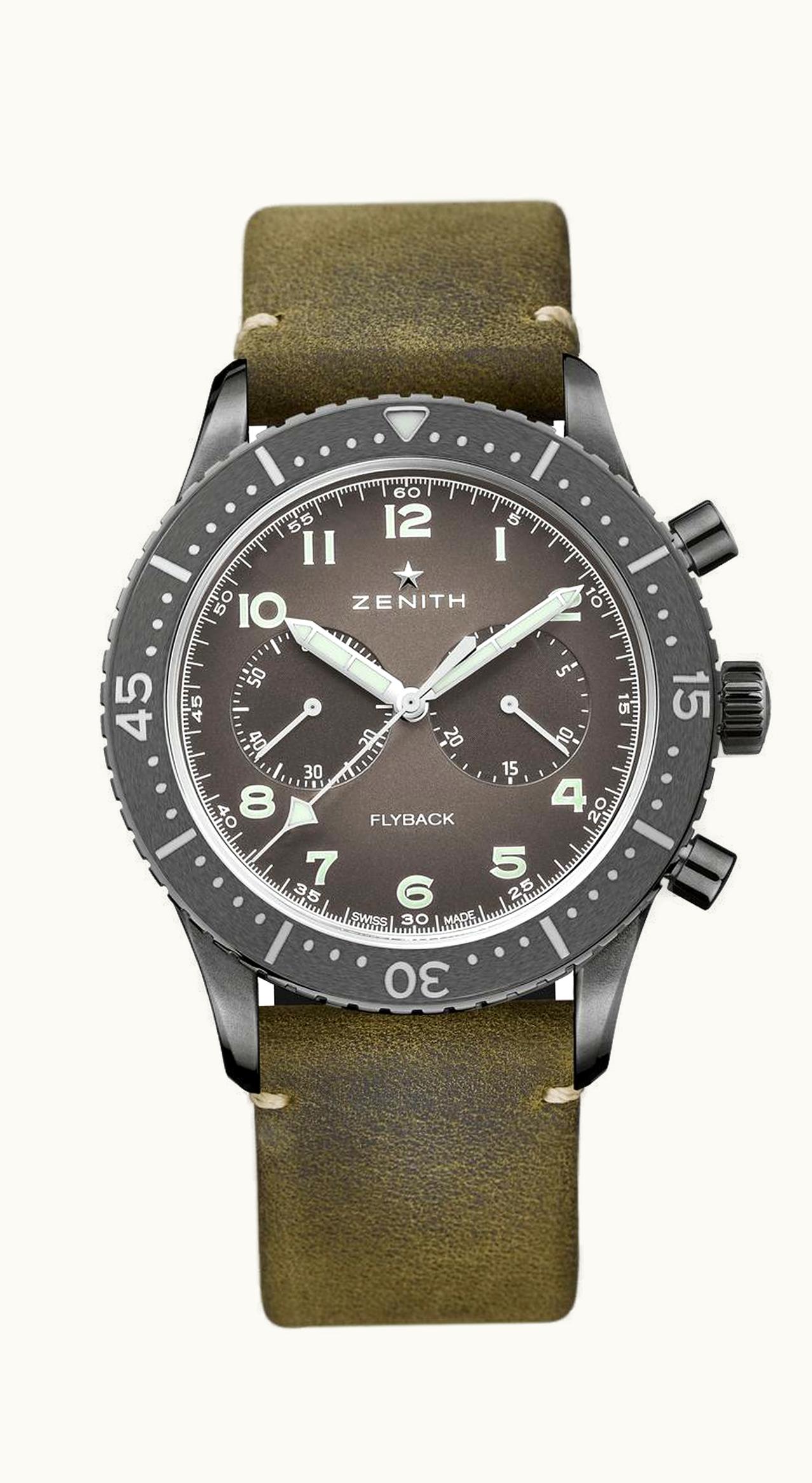 Zenith Cronometro Tipo CP-2 Flyback Aged Steel / Slate