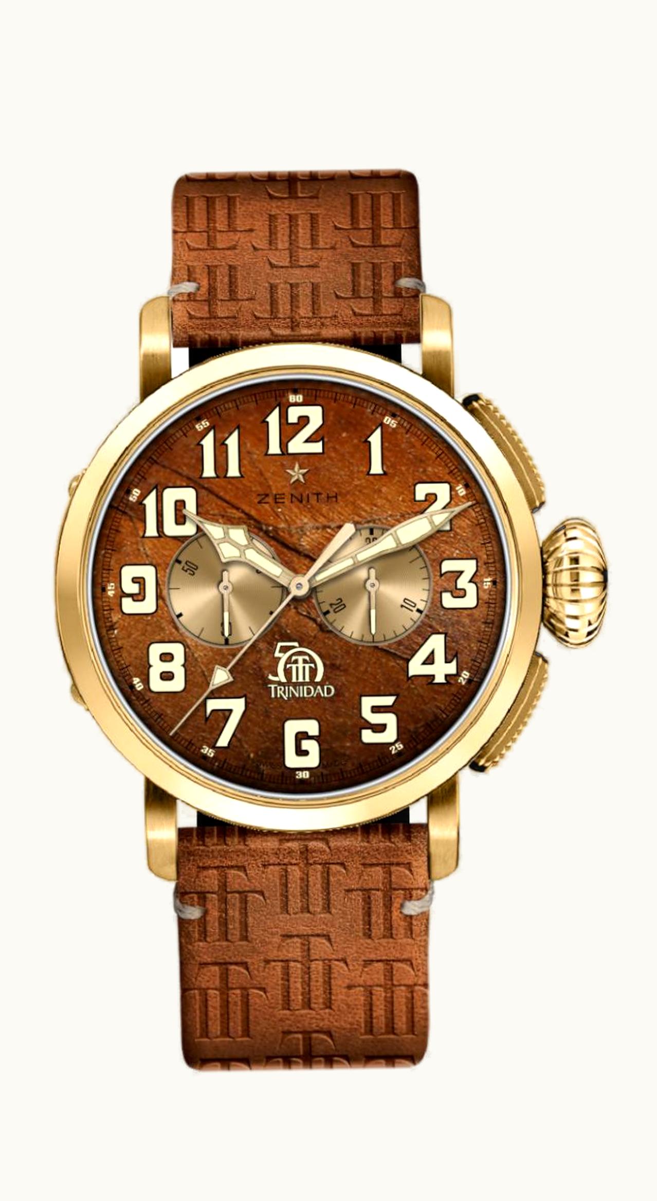 Zenith Pilot Type 20 Chronograph Trinidad 50th Anniversary Edition Yellow Gold