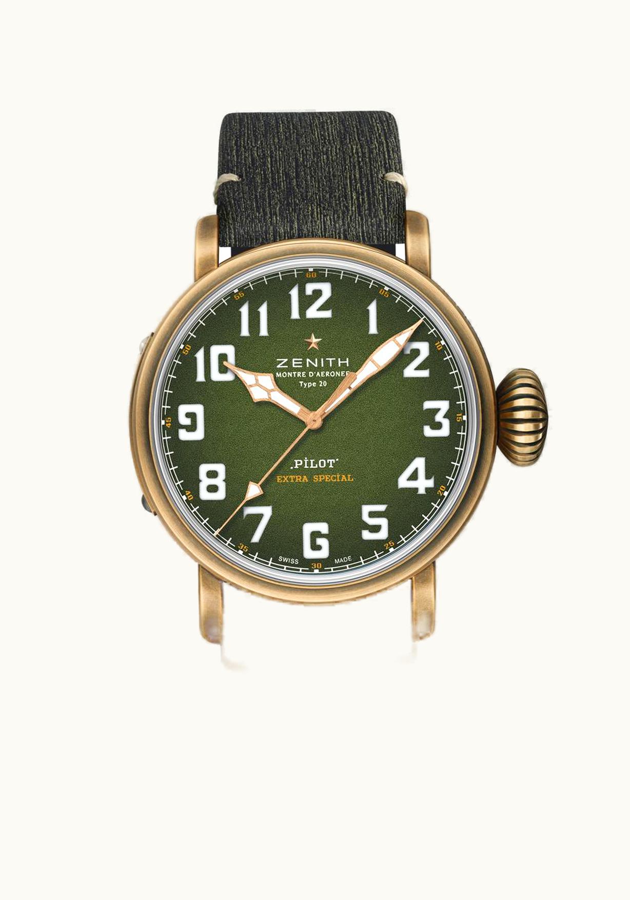 Zenith Pilot Type 20 Adventure 45mm Bronze / Khaki / Matrix