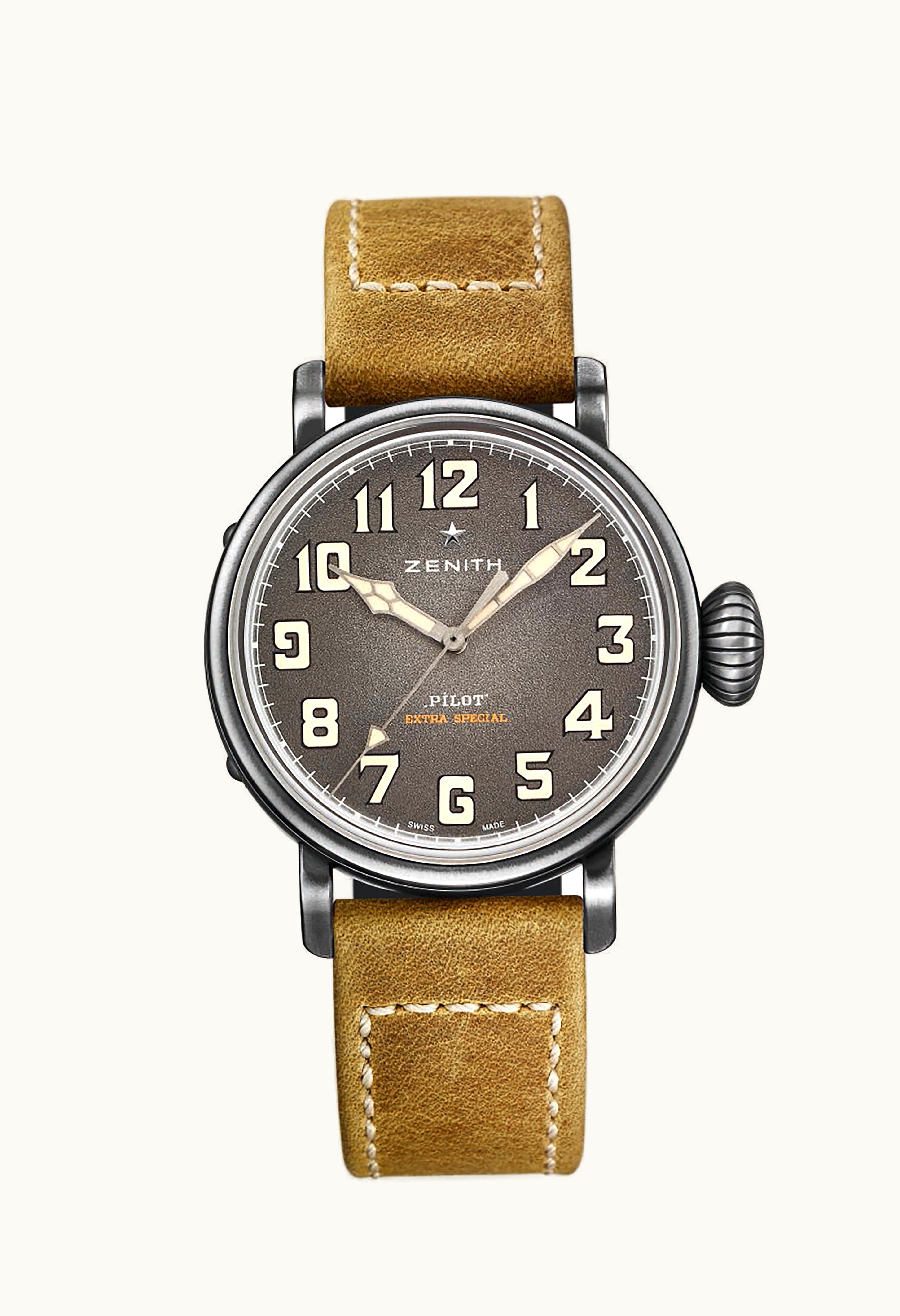 Zenith Pilot Type 20 Extra Special 40 Aged Stainless Steel / Grey