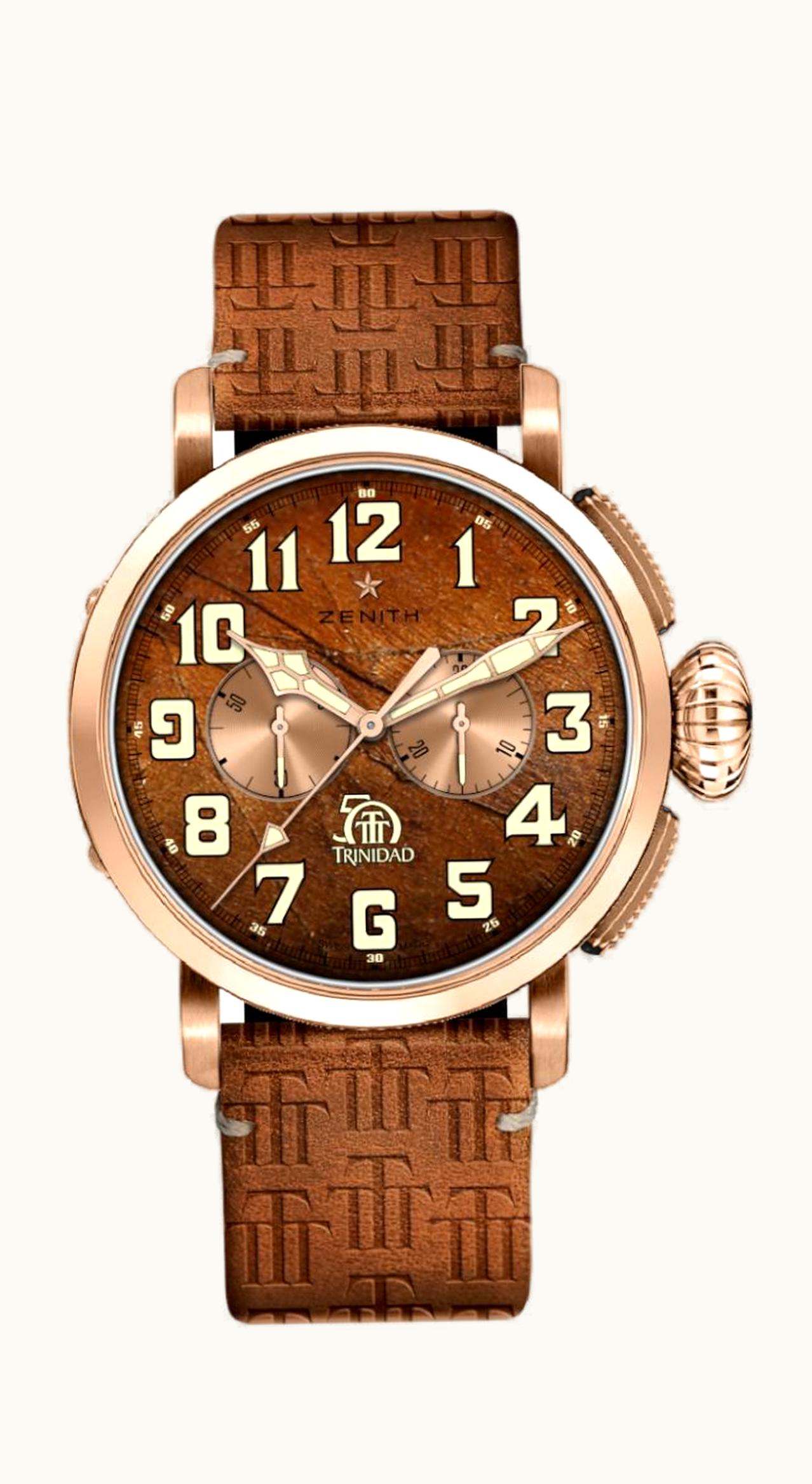 Zenith Pilot Type 20 Chronograph Trinidad 50th Anniversary Edition Rose Gold