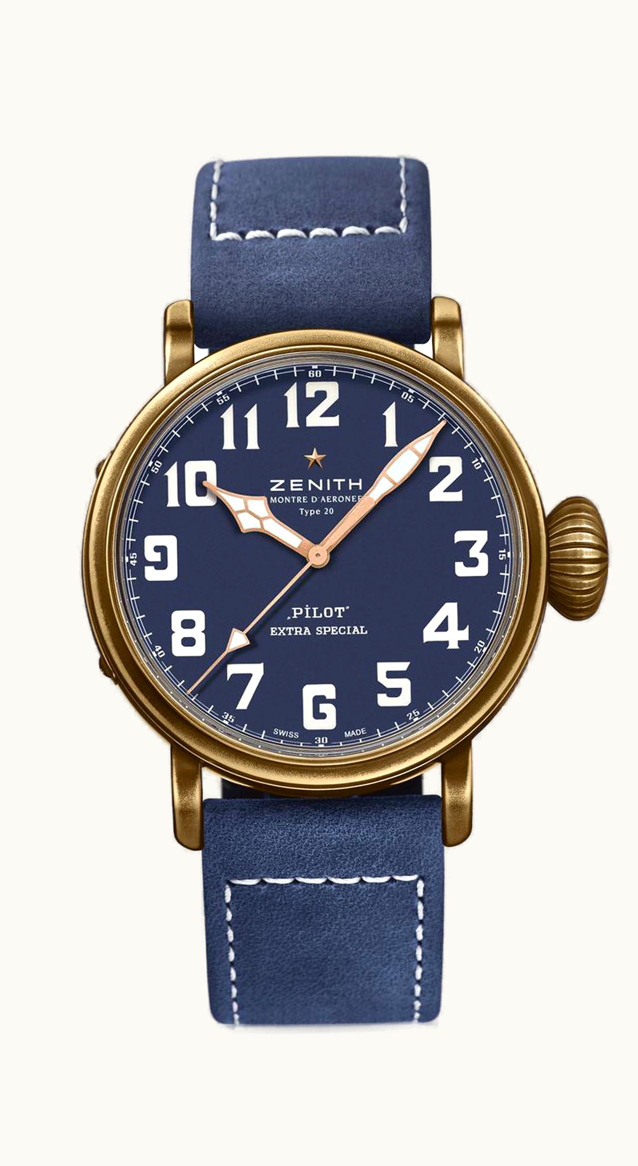 Zenith Pilot Type 20 Extra Special 45mm Bronze / Blue