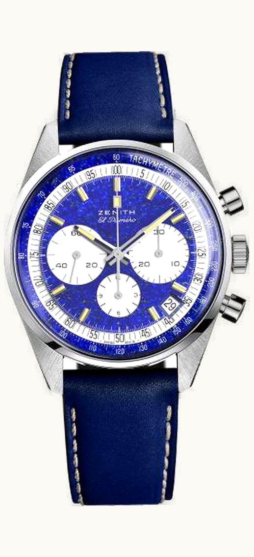 Zenith El Primero A386 Platinum / Lapis Lazuli / Phillips