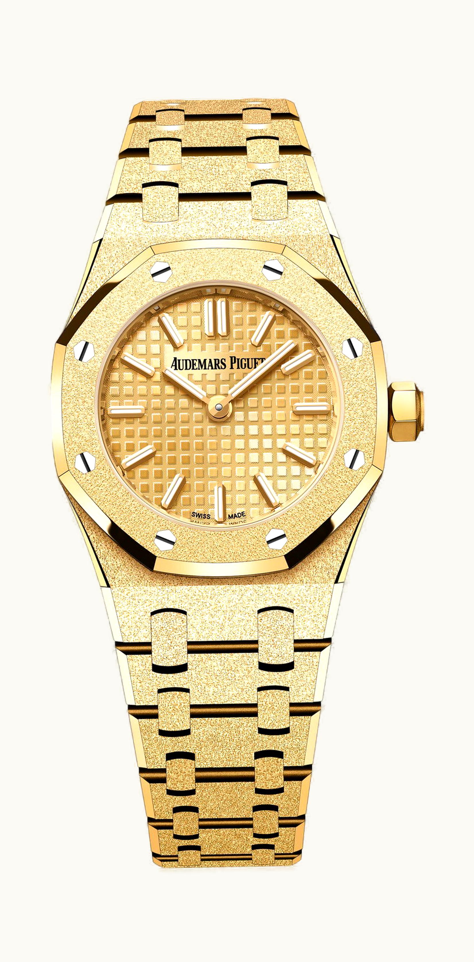 Audemars Piguet Royal Oak Mini Frosted Gold Quartz 23