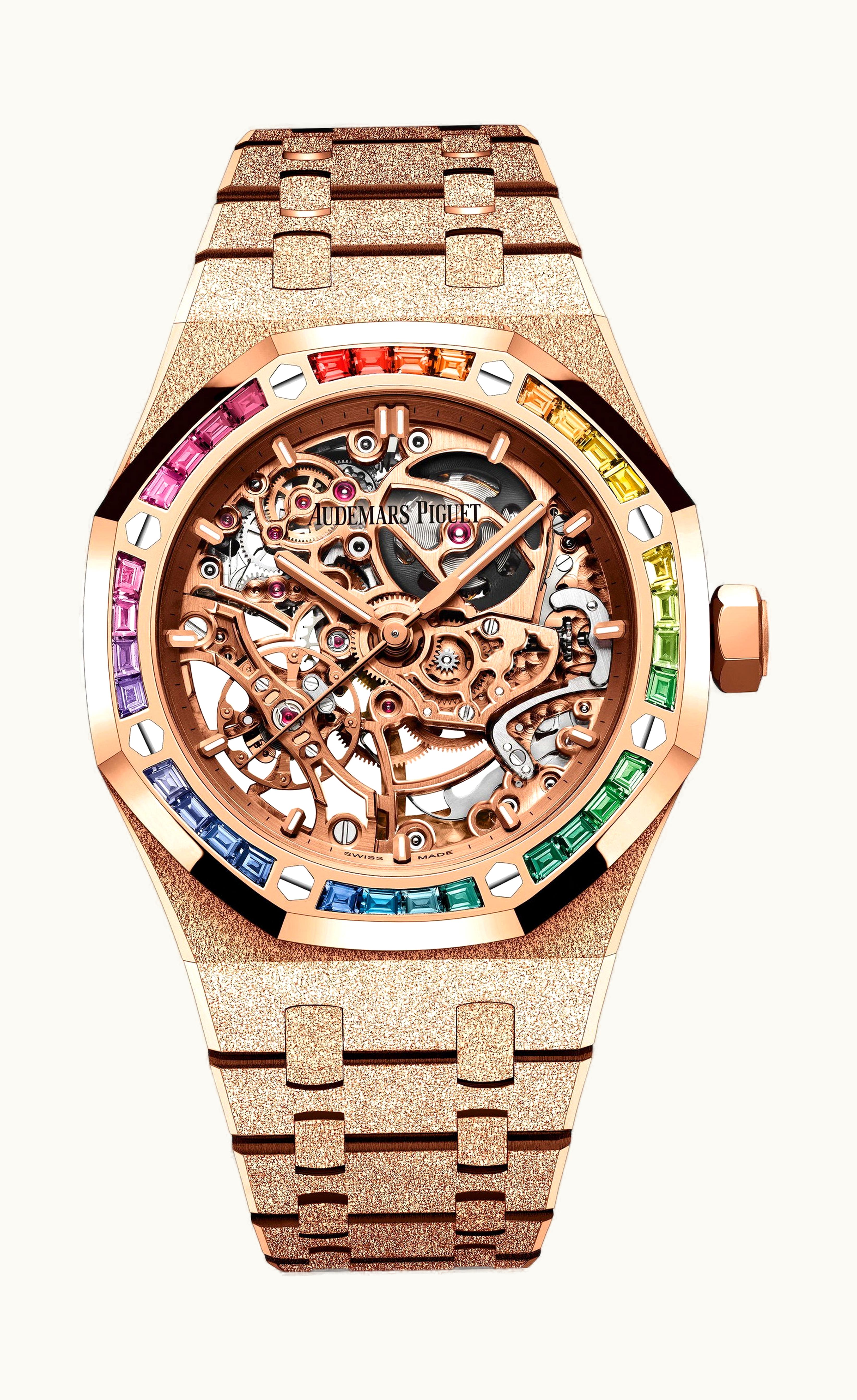 Audemars Piguet Royal Oak Frosted Gold Double Balance Wheel Openworked