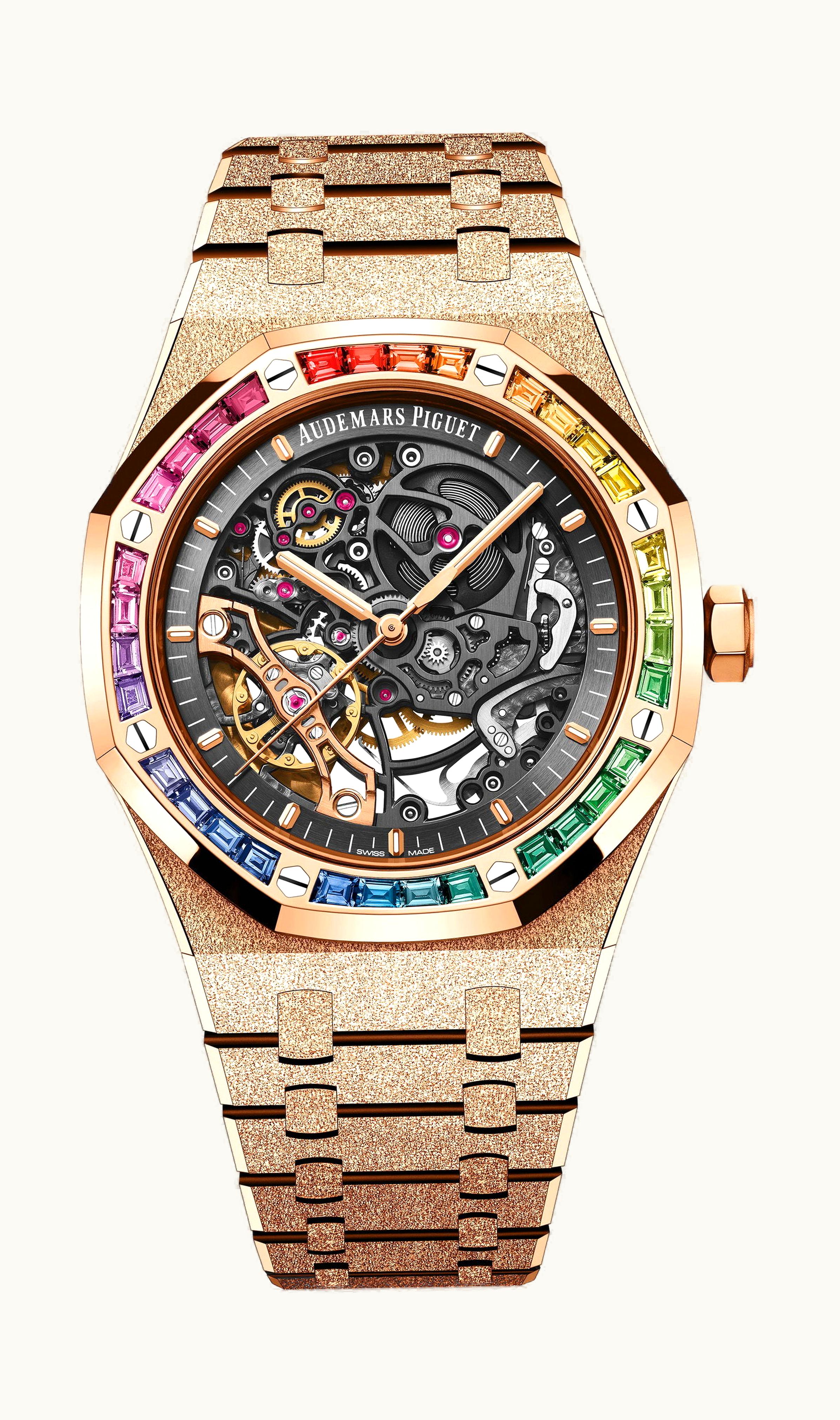 Audemars Piguet Royal Oak Frosted Gold Double Balance Wheel Openworked