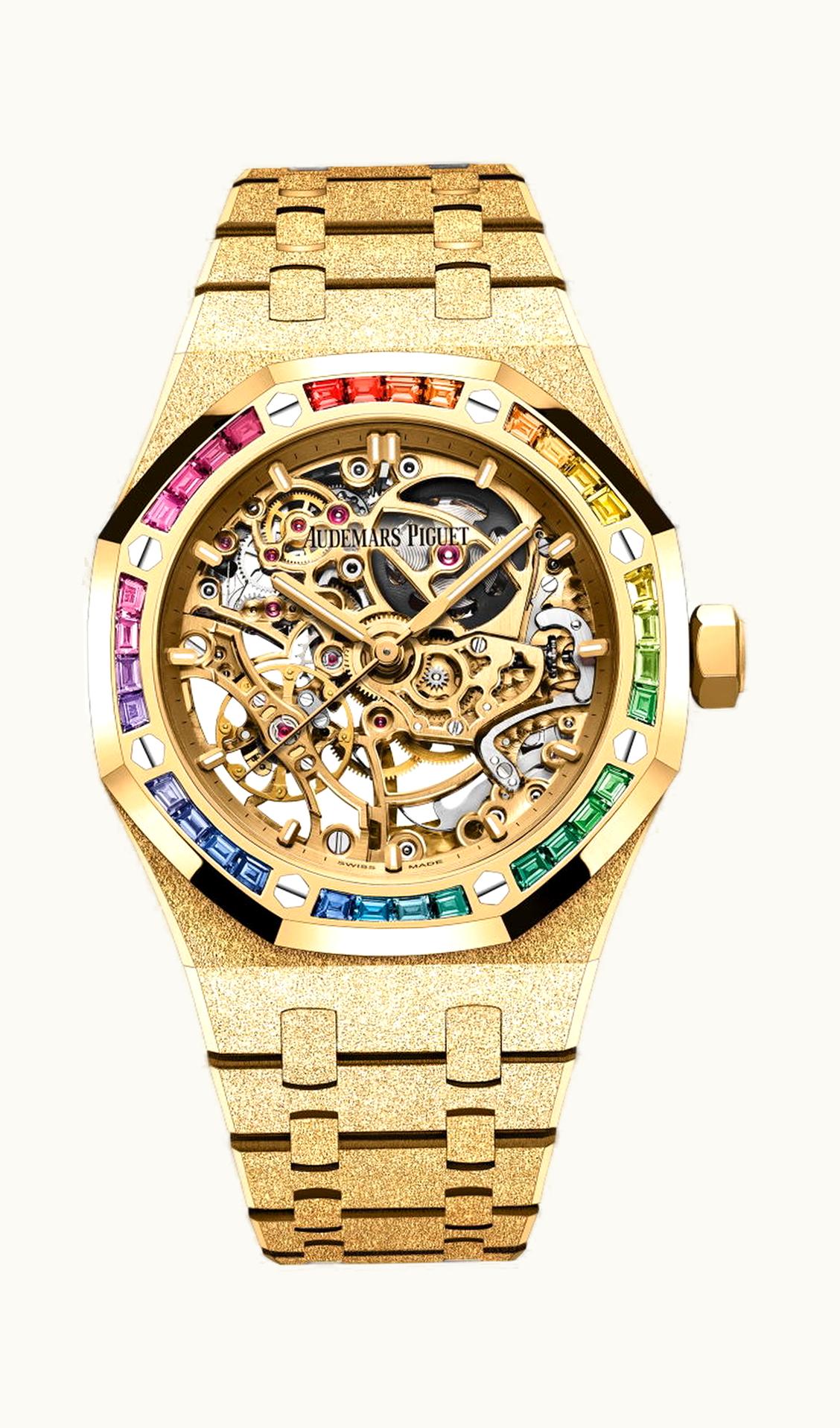 Audemars Piguet Royal Oak Frosted Gold Double Balance Wheel Openworked