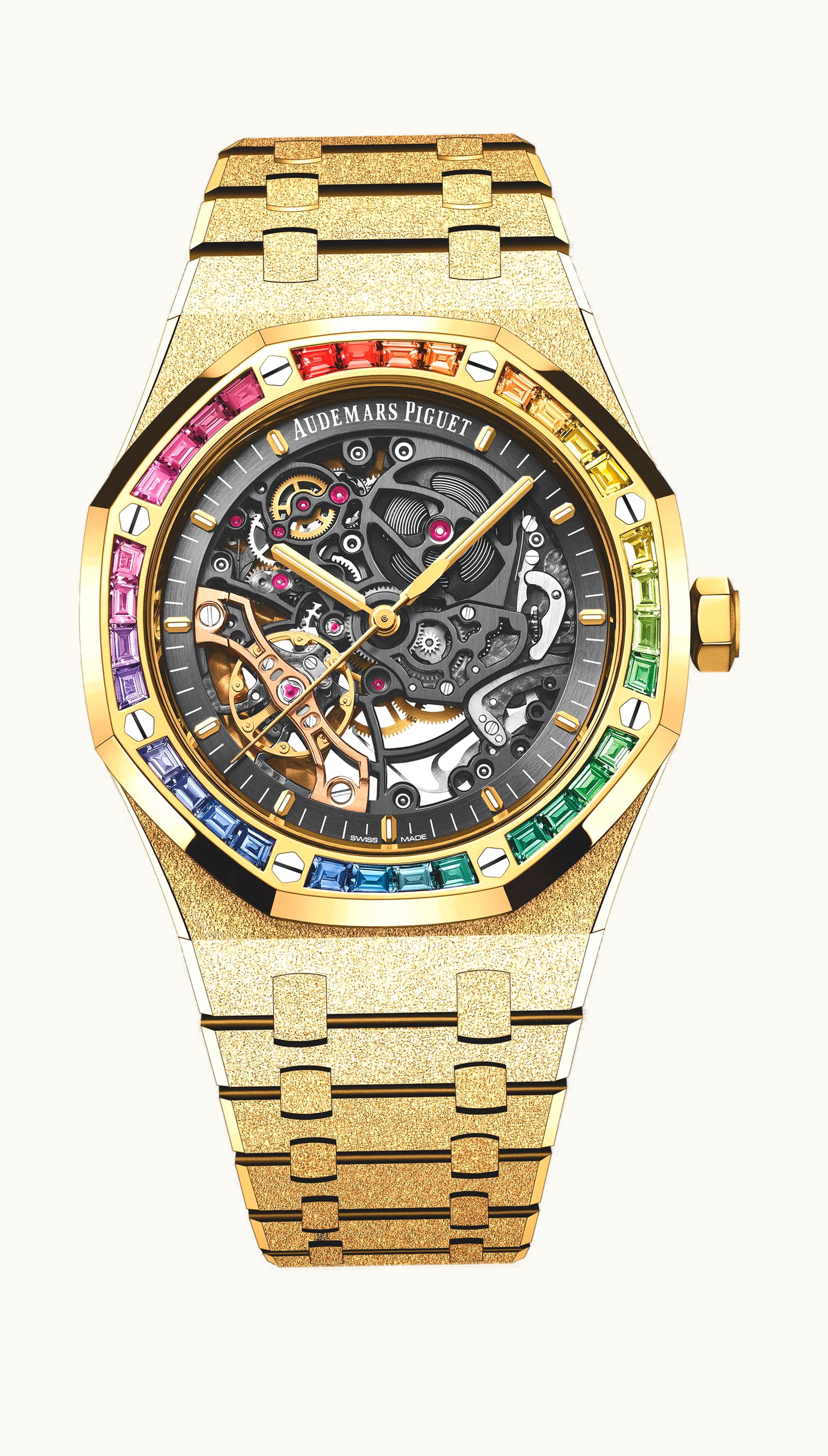 Audemars Piguet Royal Oak Frosted Gold Double Balance Wheel Openworked