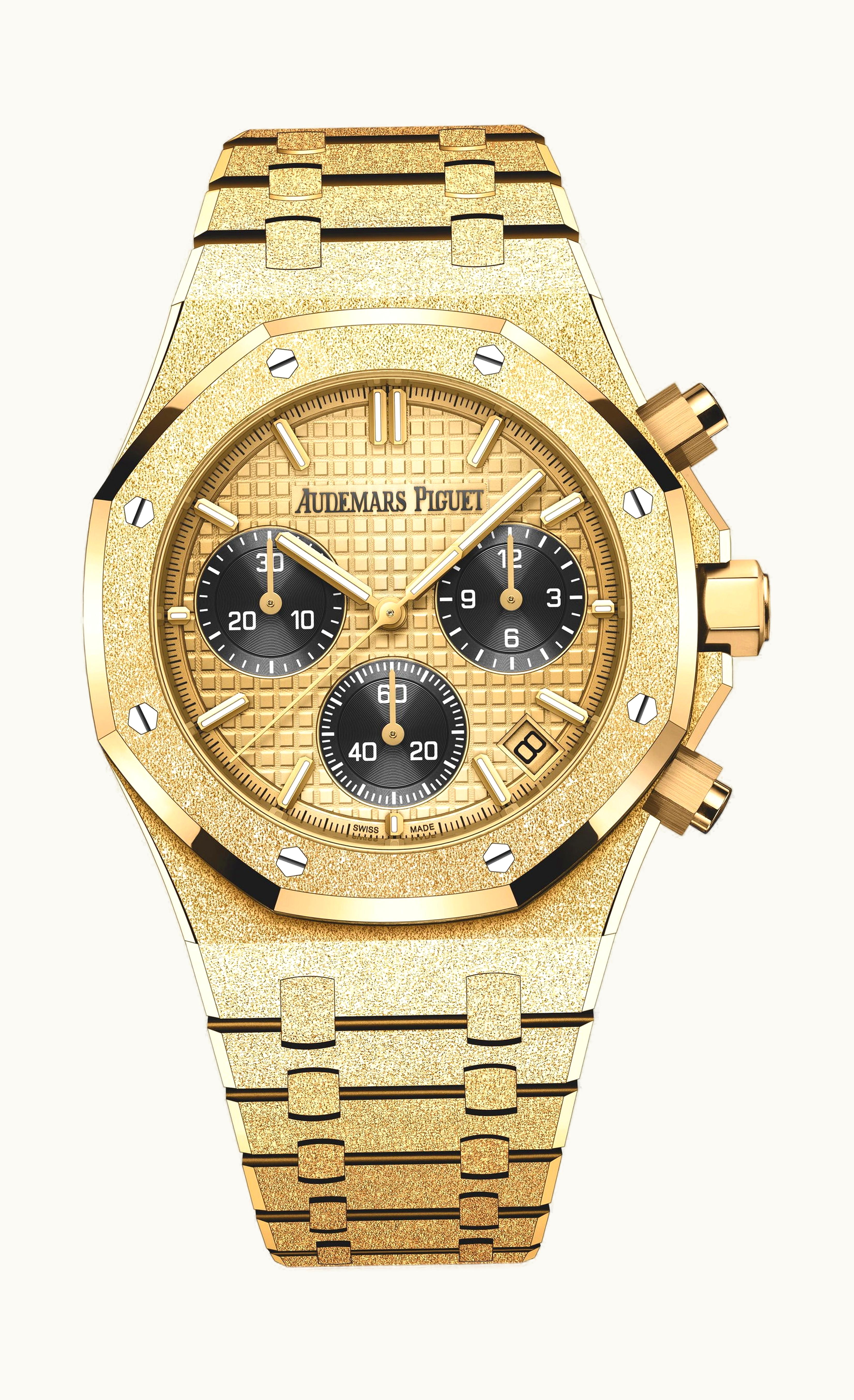 Audemars Piguet Royal Oak Selfwinding Chronograph Frosted Gold