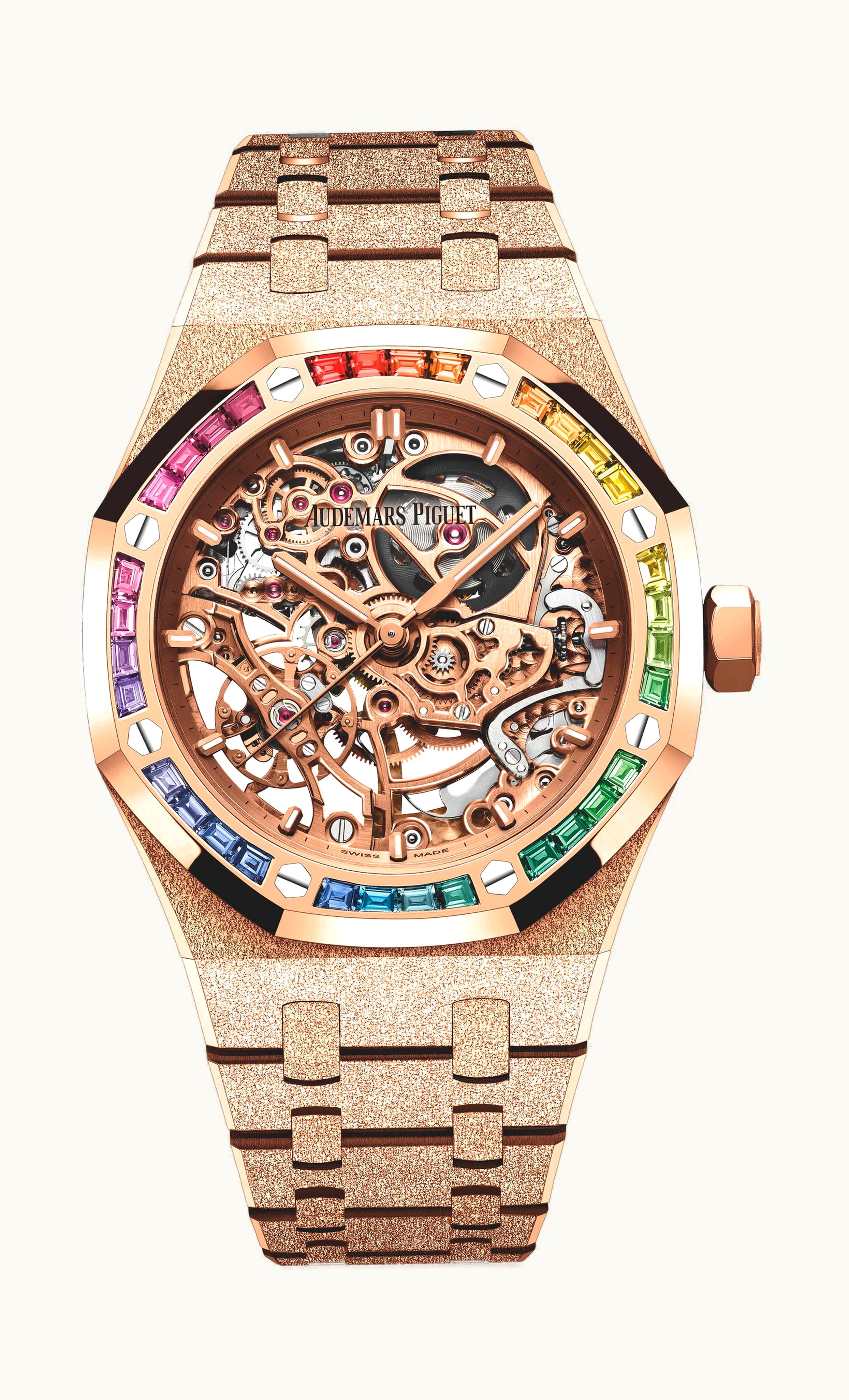 Audemars Piguet Royal Oak Frosted Gold Double Balance Wheel Openworked