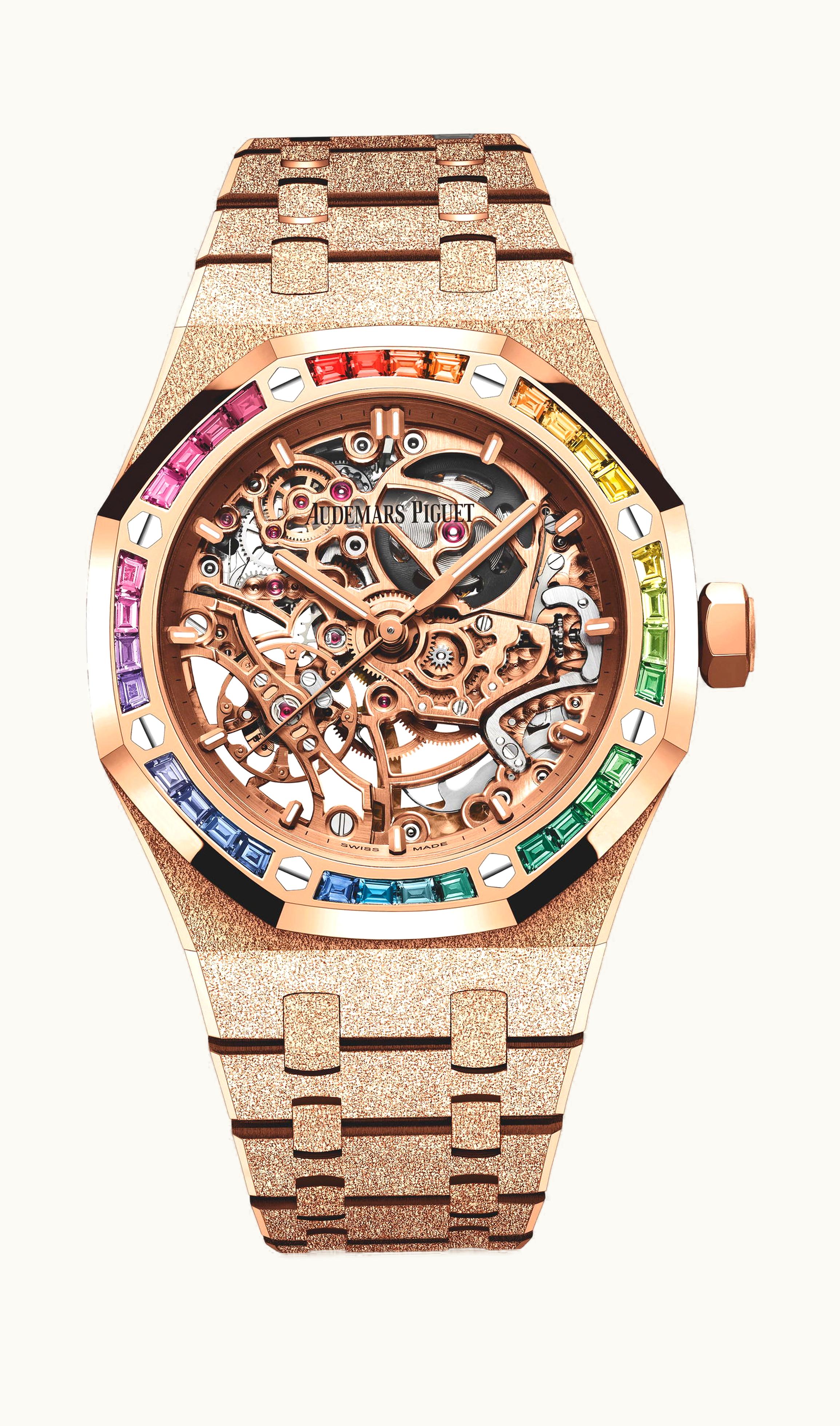 Audemars Piguet Royal Oak Frosted Gold Double Balance Wheel Openworked