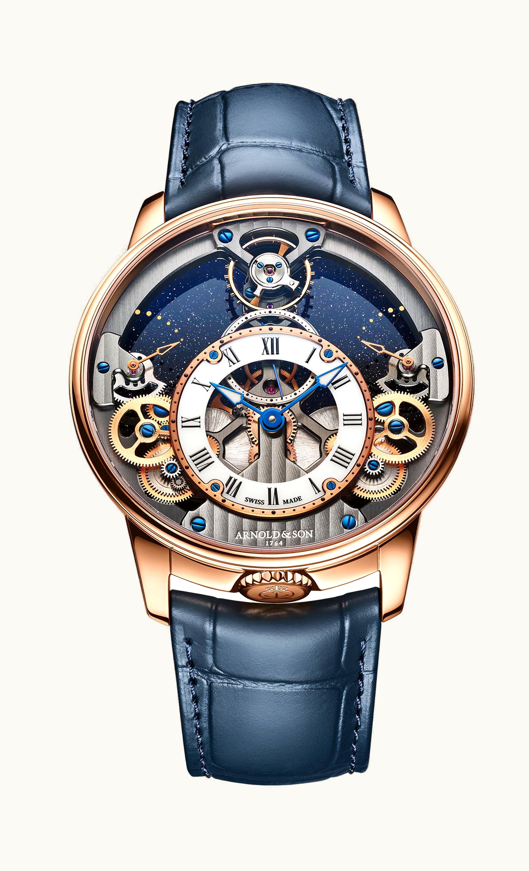 Arnold & Son Time Pyramid 42.5 Red Gold