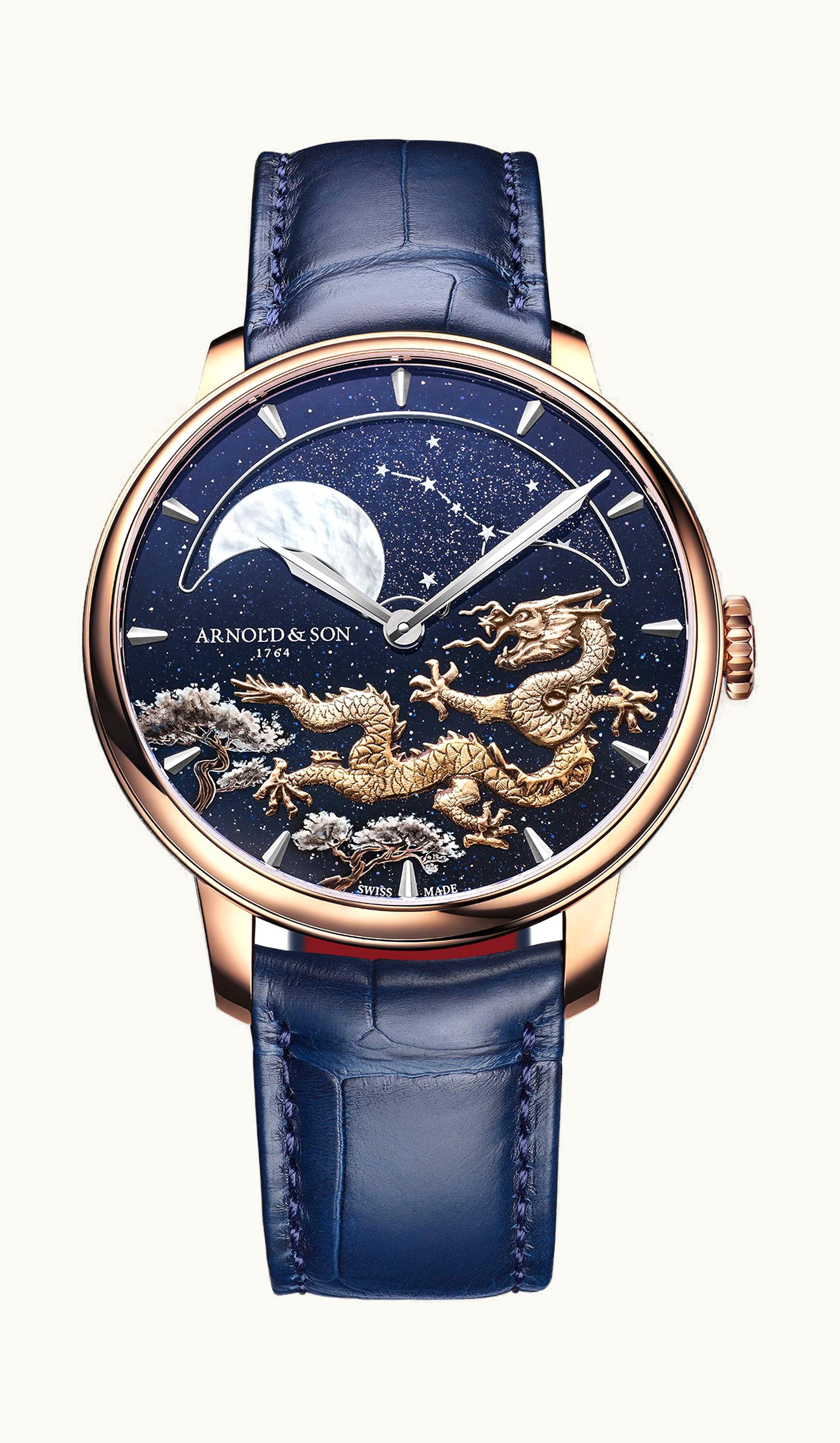 Arnold & Son Perpetual Moon 41.5 Red Gold “Year of the Dragon”