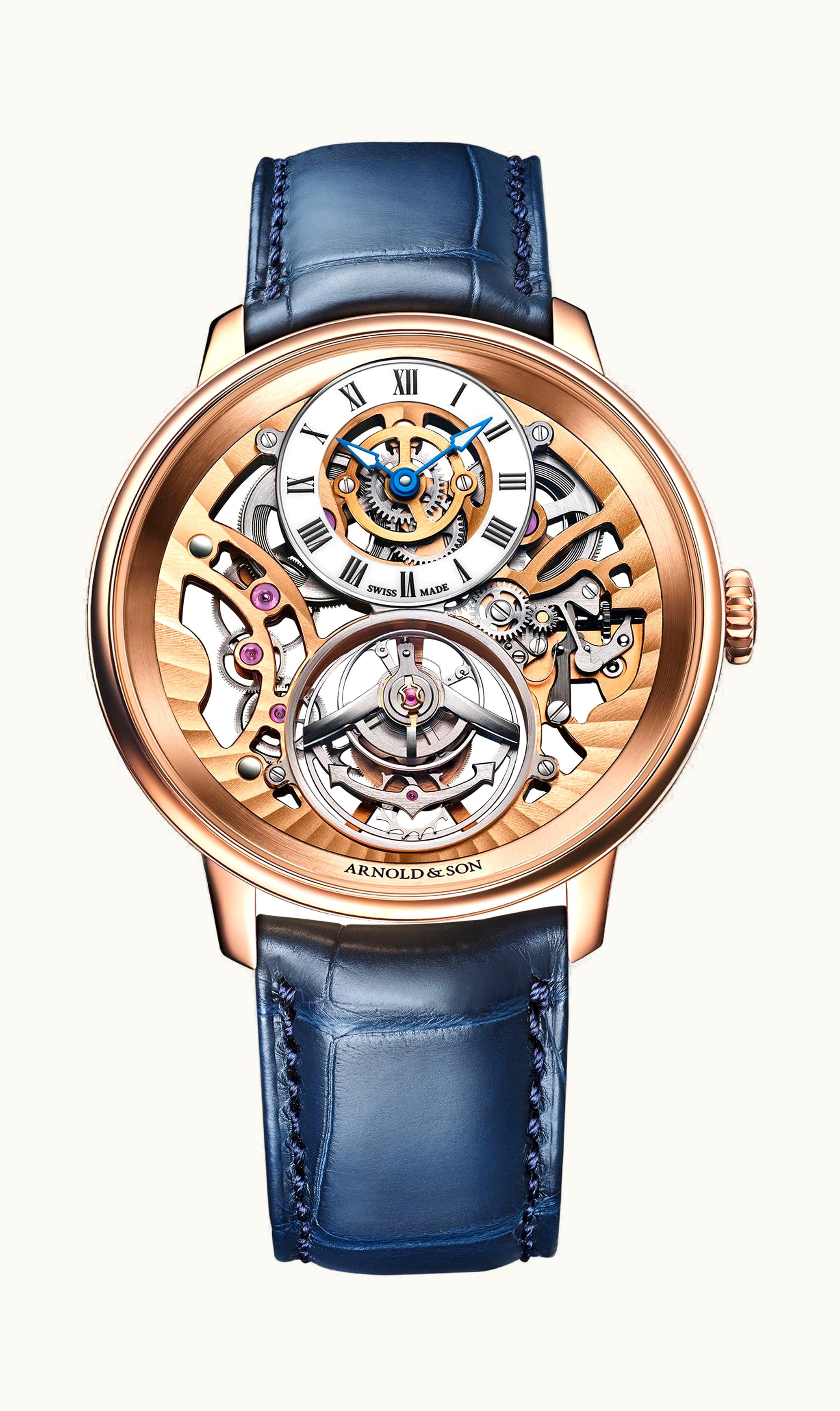 Arnold & Son Ultrathin Tourbillon Skeleton Red Gold