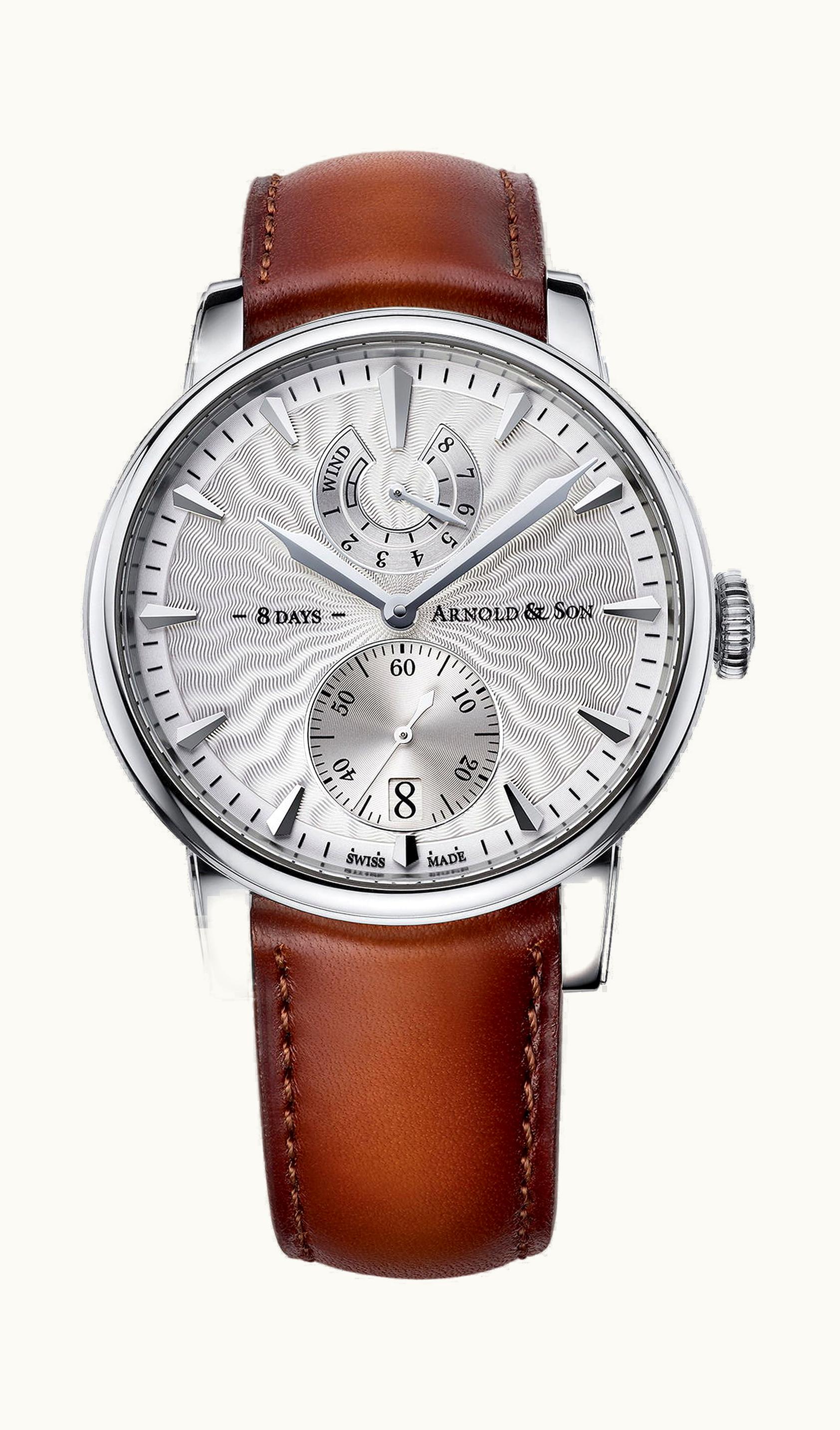 Arnold & Son Eight-Day SIlver