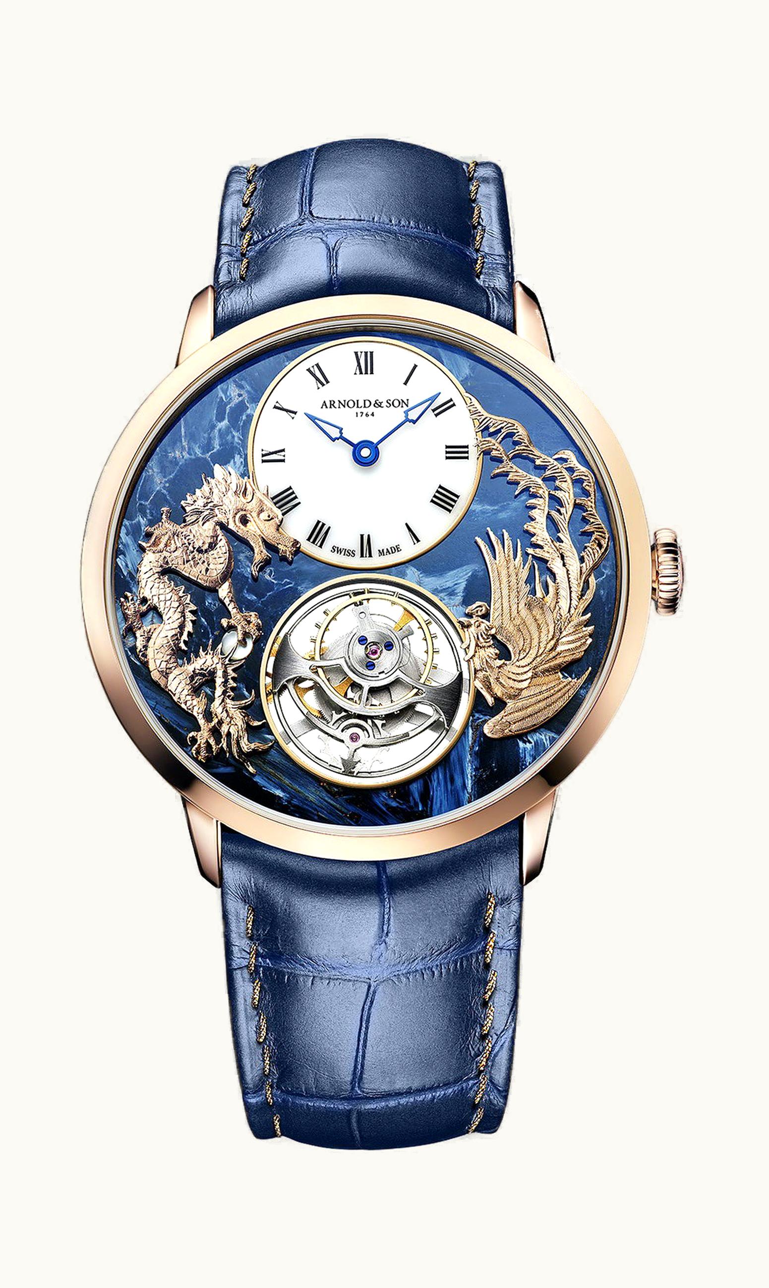Arnold & Son Ultrathin Tourbillon Dragon & Phoenix Pietersite