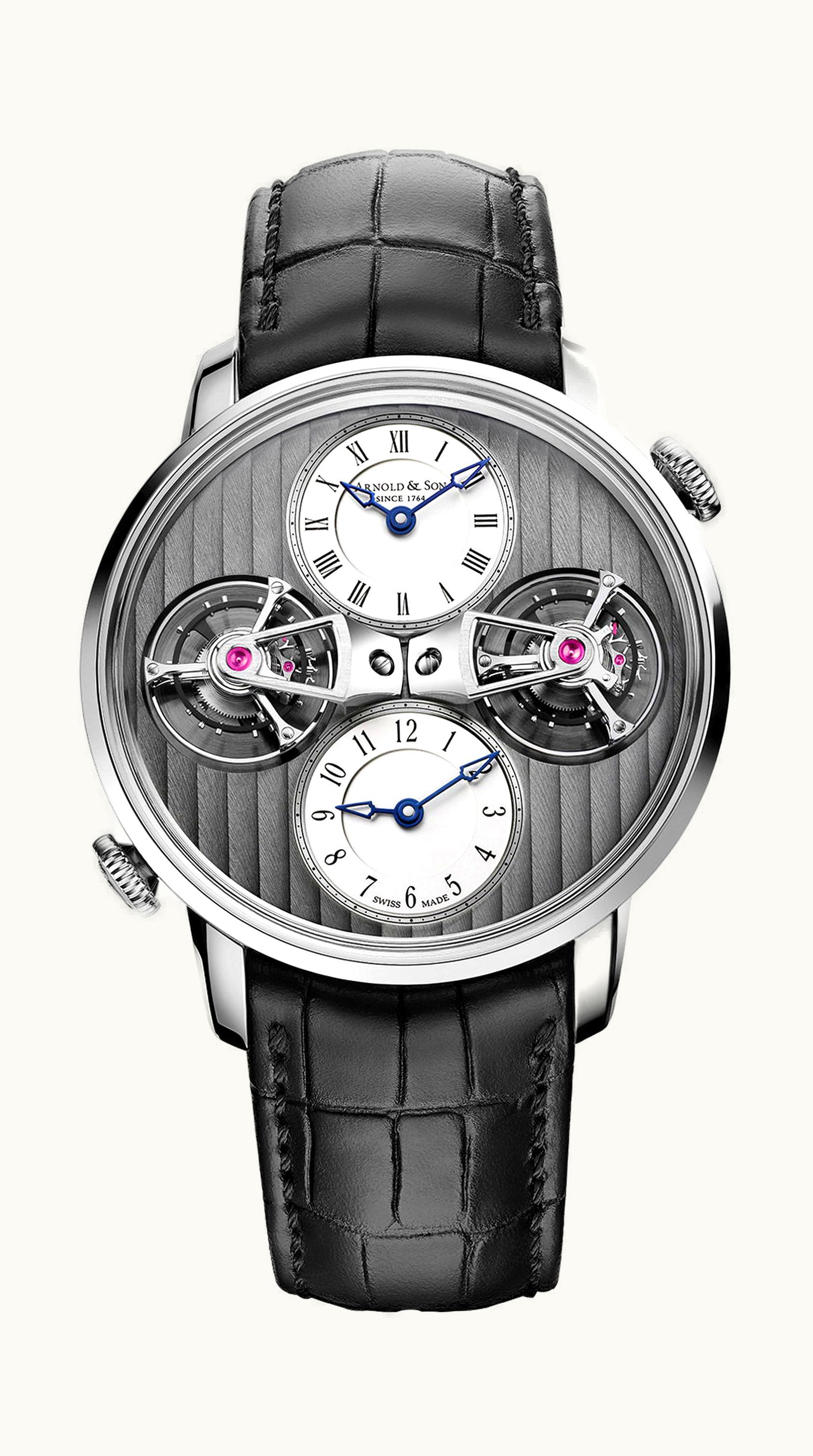 Arnold & Son Double Tourbillon White Gold
