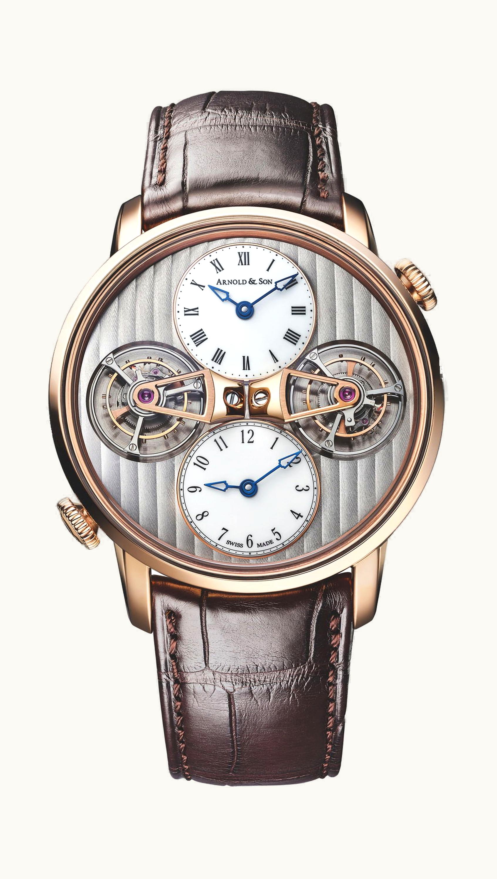 Arnold & Son Double Tourbillon Red Gold 43.5mm - 18K Gold 5N - Manual Winding