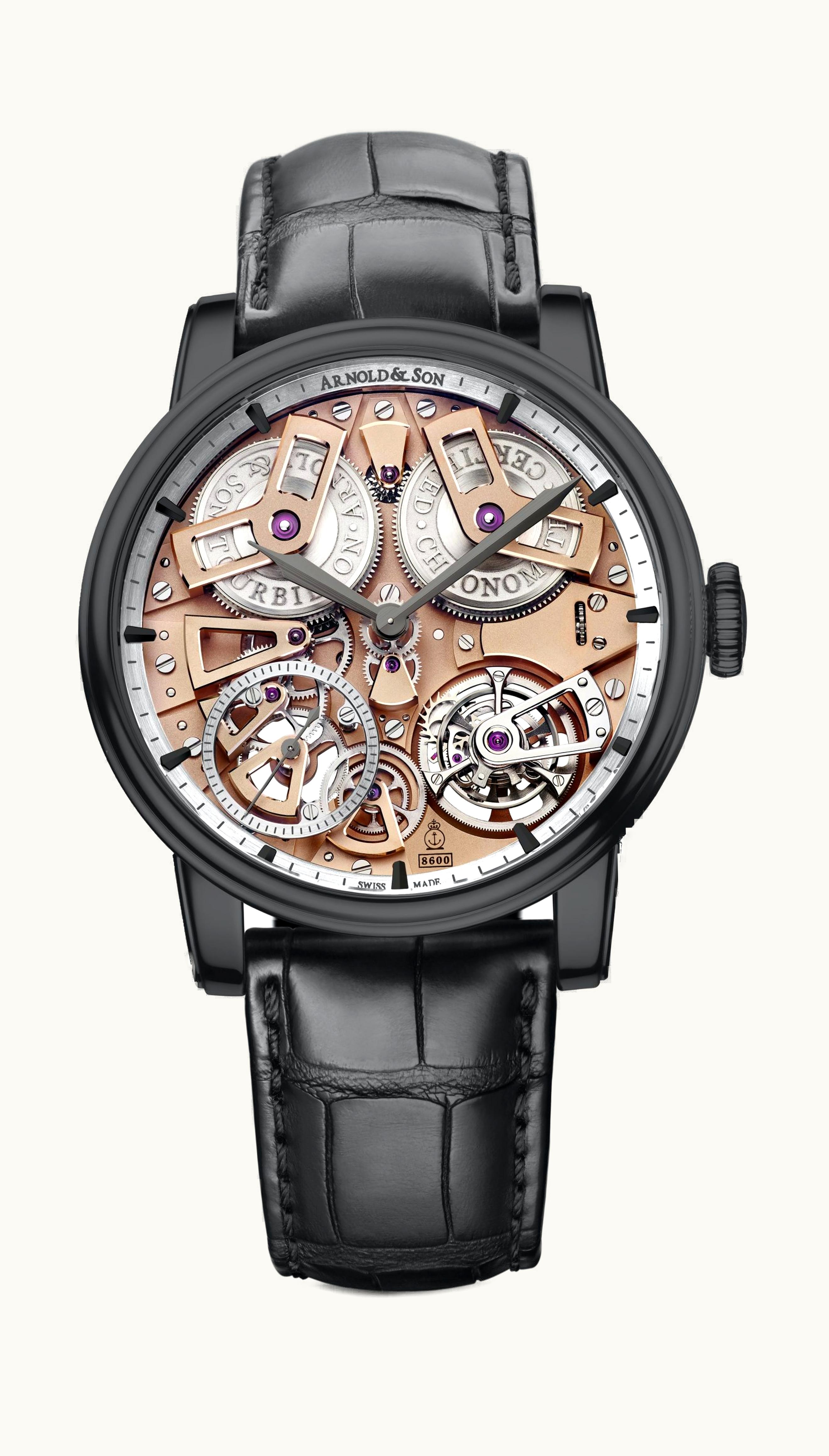 Arnold & Son Tourbillon Chronometer No. 36 46mm - Black DLC, Stainless Steel - Manual Winding