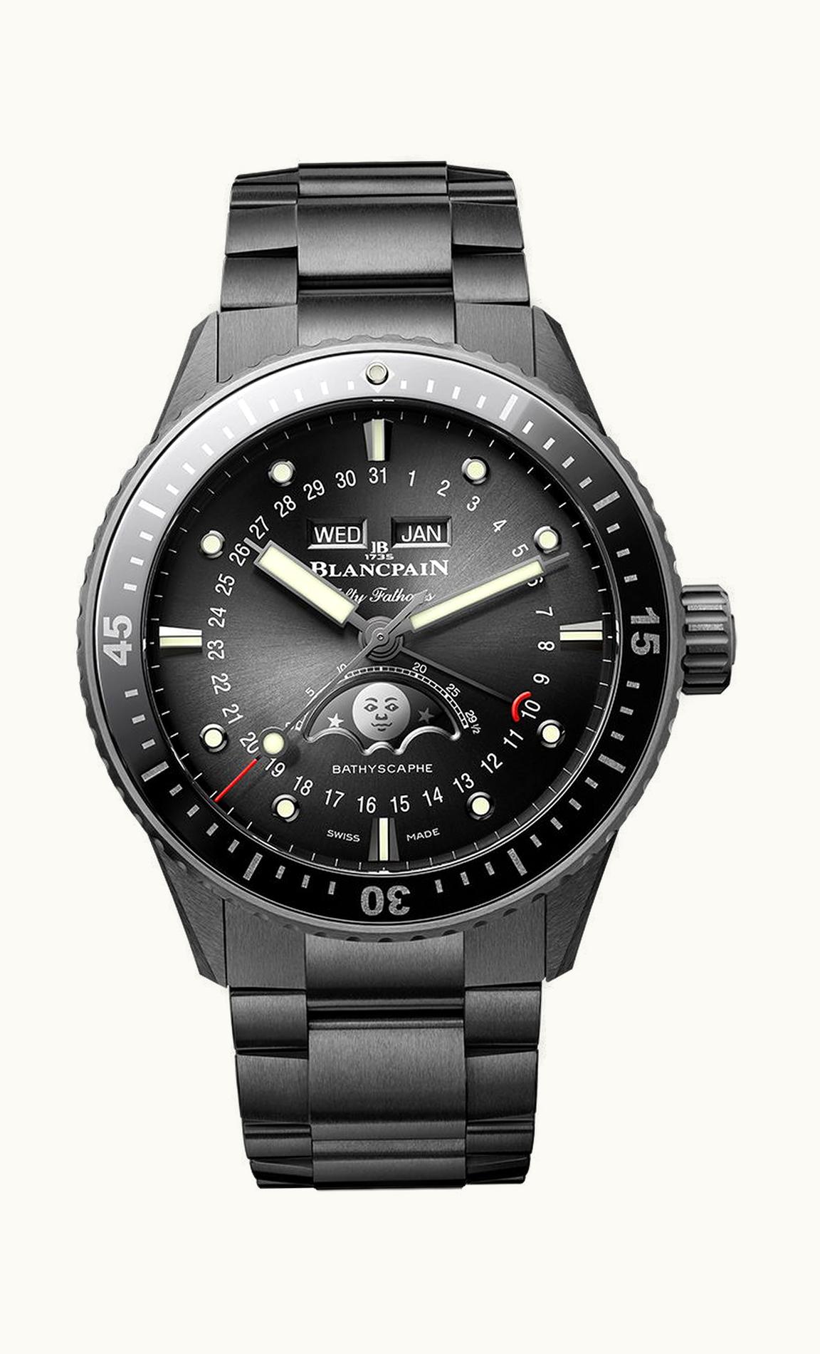 Blancpain Fifty Fathoms Bathyscape Quantième Complet Phases de Lune