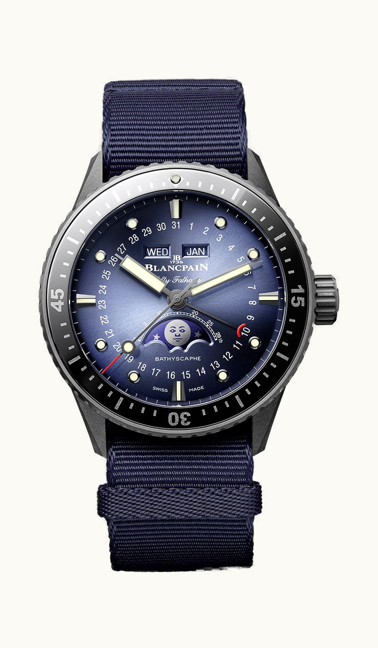 Blancpain Fifty Fathoms Bathyscape Quantième Complet Phases de Lune