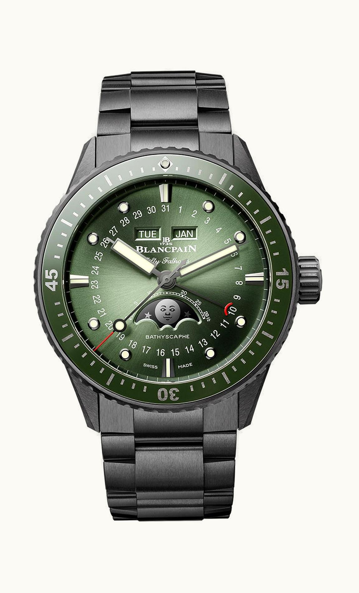 Blancpain Fifty Fathoms Bathyscape Quantième Complet Phases de Lune