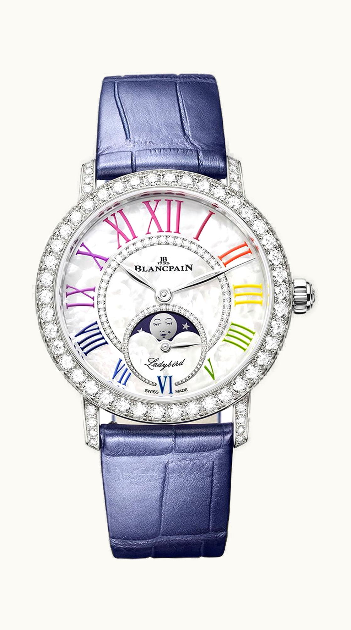 Blancpain Ladybird Colors Phase de Lune 34.90mm - White Gold - Automatic Winding