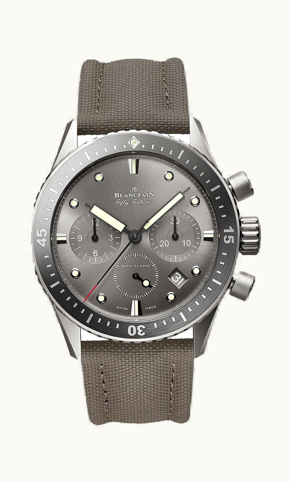 Blancpain Fifty Fathoms Bathyscaphe Chronographe Flyback 43mm - Titanium - Automatic Winding