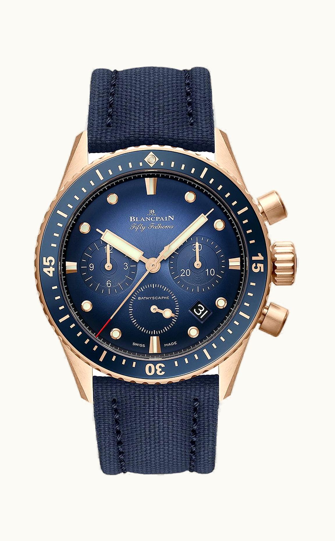 Blancpain Fifty Fathoms Bathyscaphe Chronographe Flyback 43mm - Red Gold - Automatic Winding