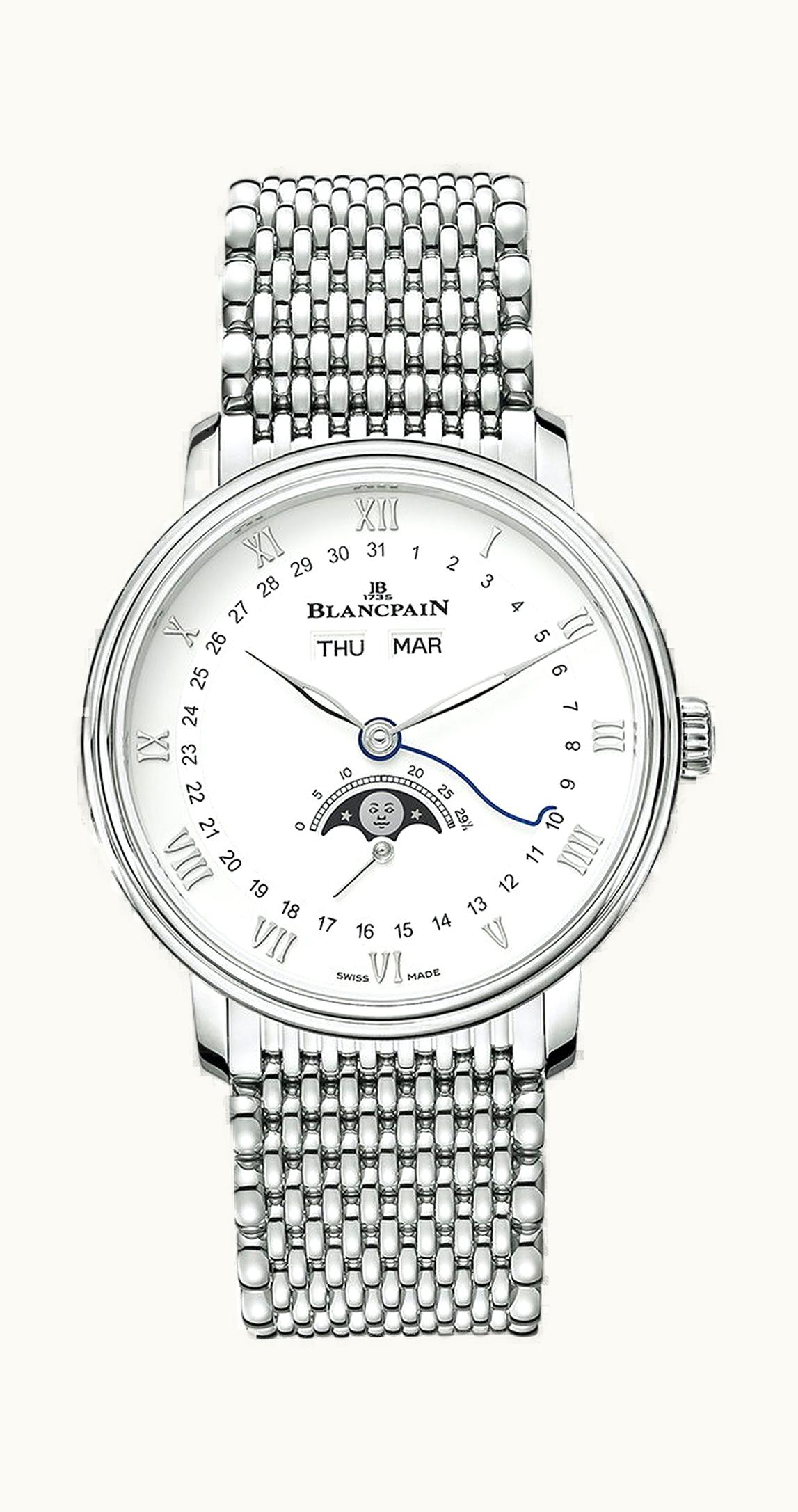 Blancpain Villeret Quantième Complet 38 38mm - Stainless Steel - Automatic Winding