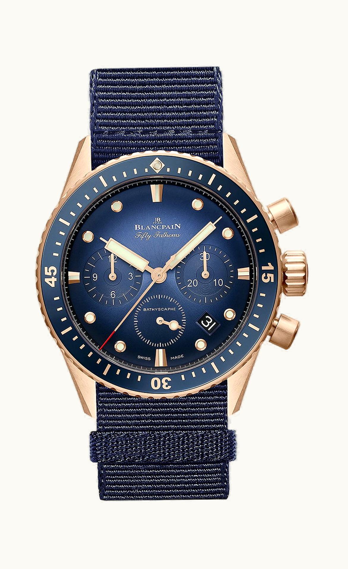 Blancpain Fifty Fathoms Bathyscaphe Chronographe Flyback 43mm - Red Gold - Automatic Winding