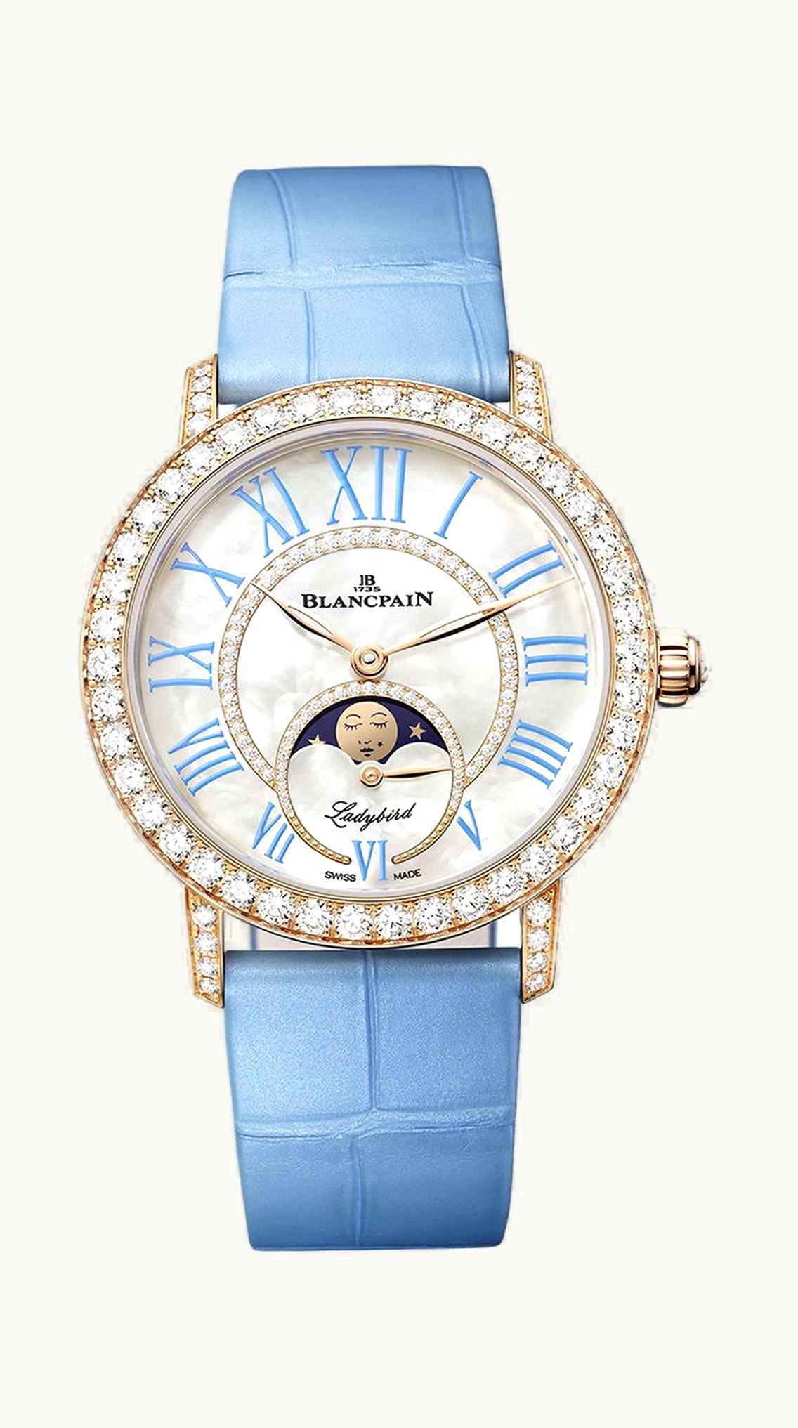 Blancpain Ladybird Colors Phase de Lune 34.90mm - Red Gold - Automatic Winding