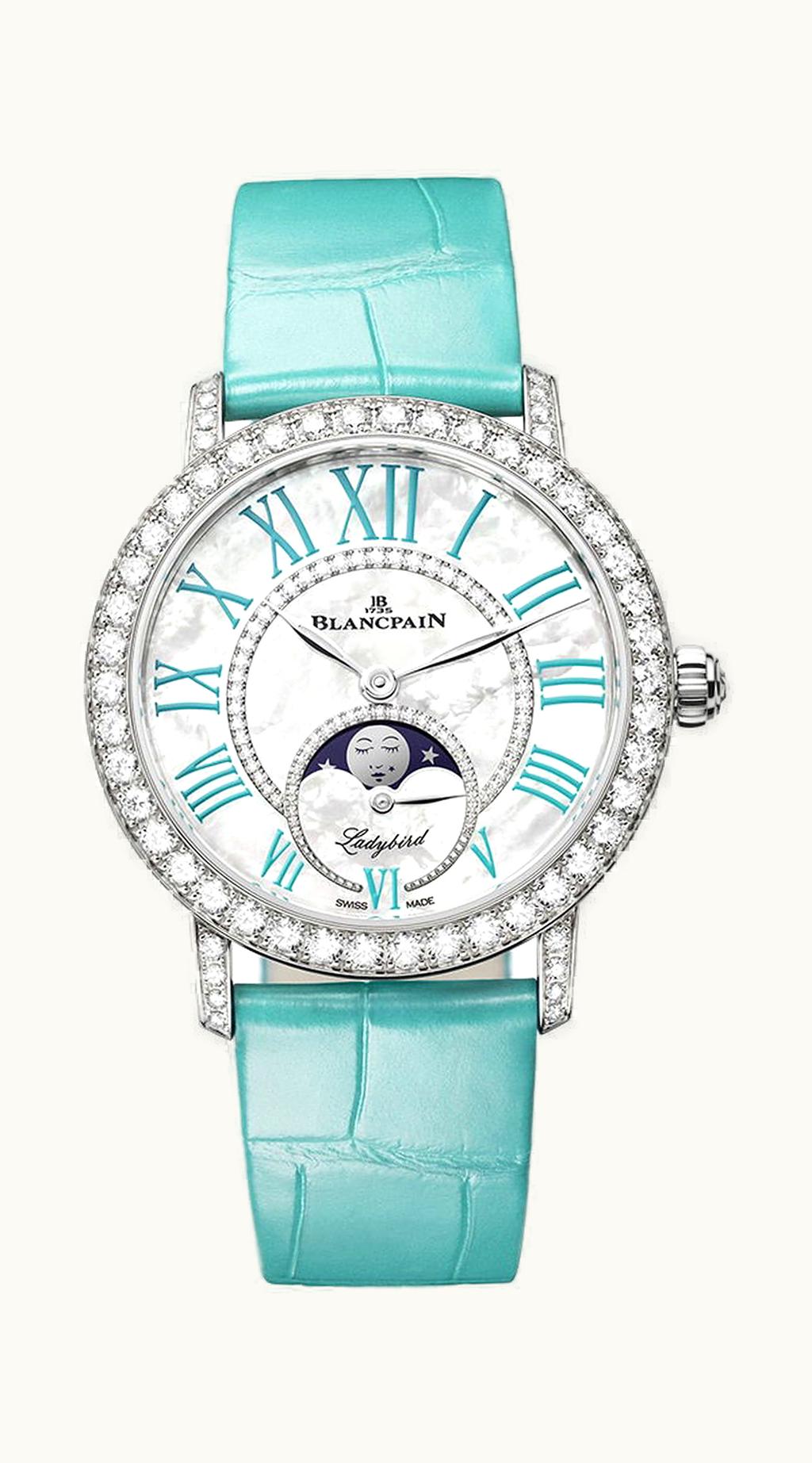 Blancpain Ladybird Colors Phase de Lune 34.90mm - White Gold - Automatic Winding