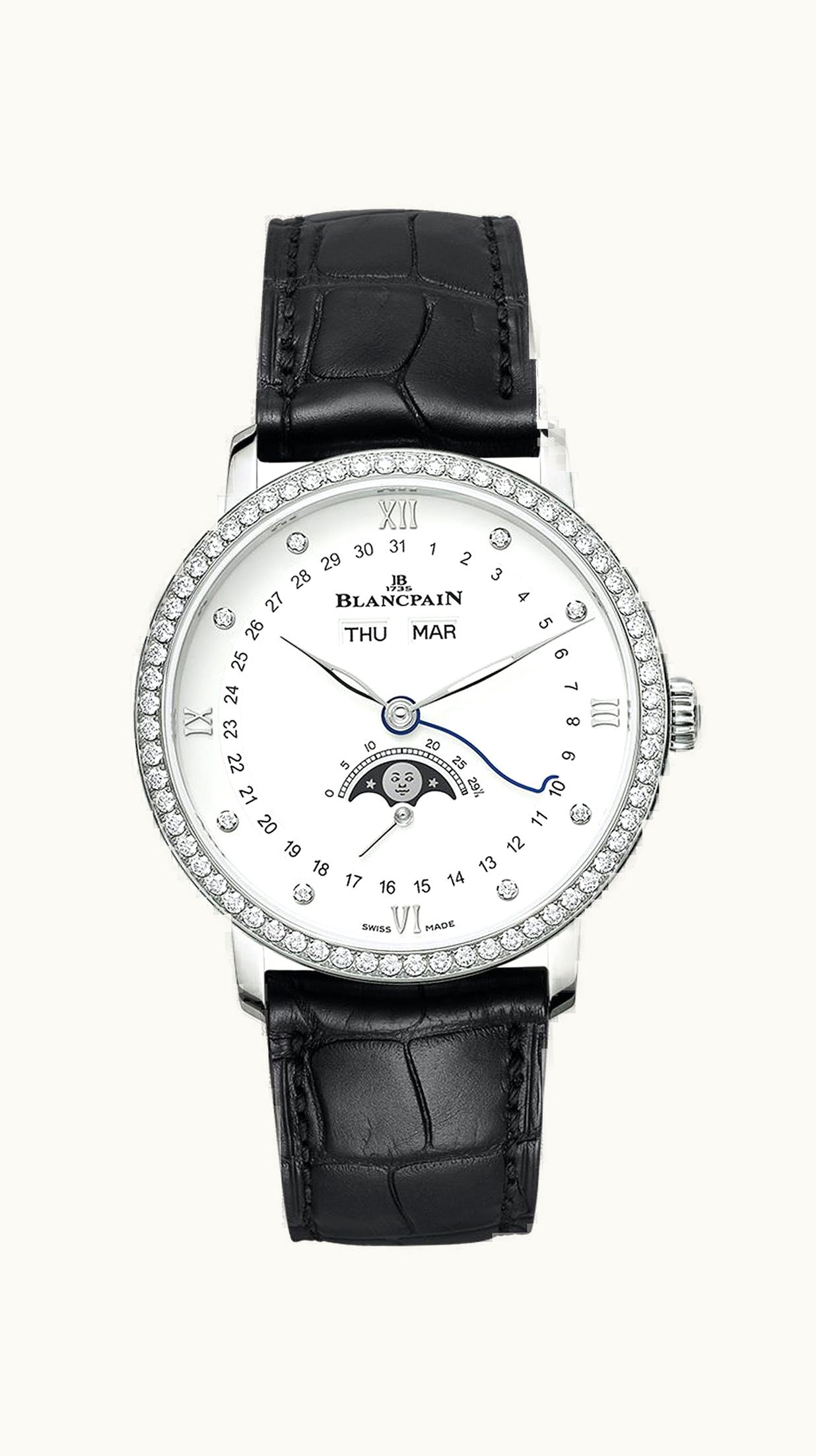 Blancpain Villeret Quantième Complet 38 38mm - Stainless Steel - Automatic Winding 6264 4628 55B