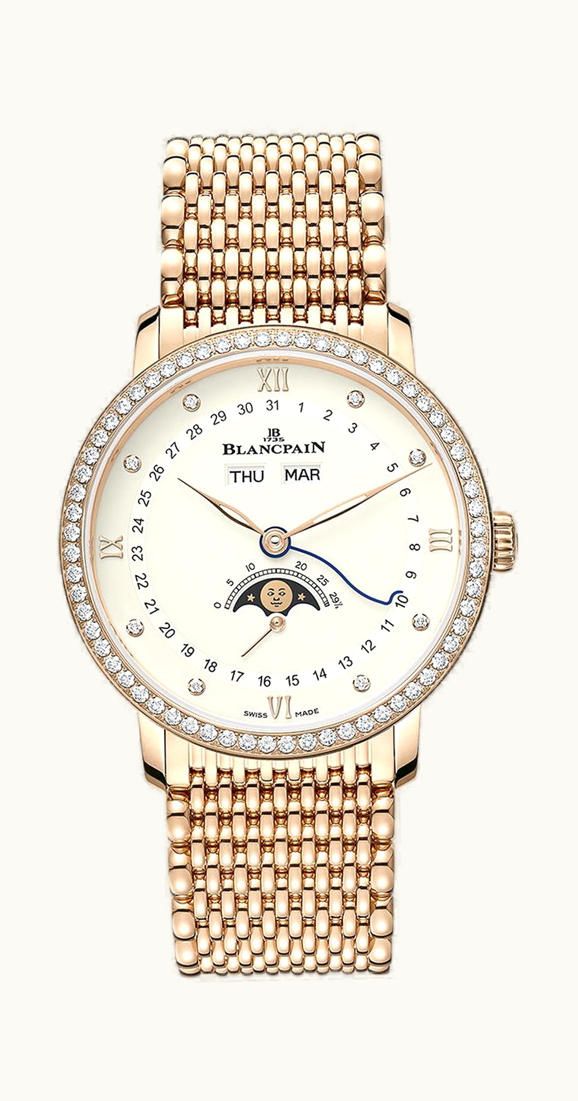 Blancpain Villeret Quantième Complet 38 38mm - Red Gold - Automatic Winding 6264 2987 MMB